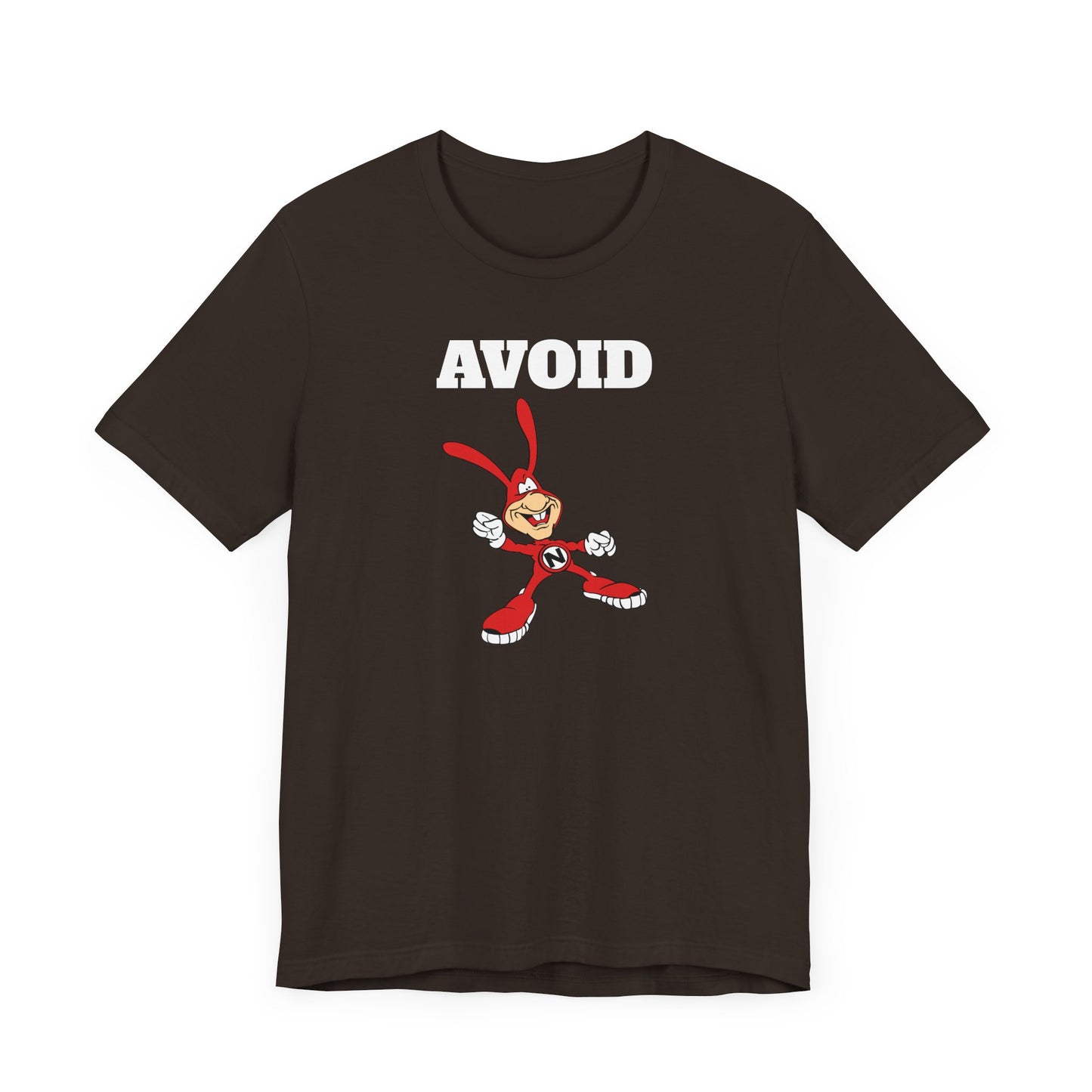Avoid the Noid Short Sleeve Tee Shirt - A Nostalgic Pizza Delivery Throwback
