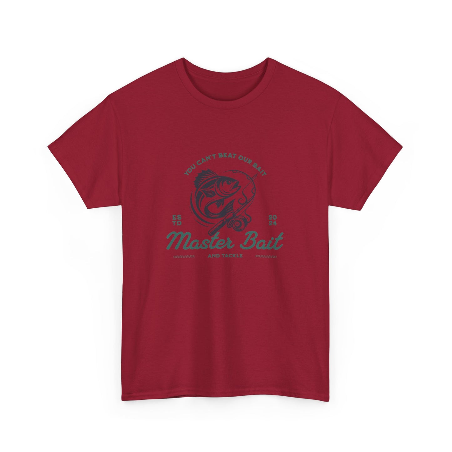 Master Bait and Tackle Short Sleeve Tee Shirt - A Reel Catch for Fishing Enthusiasts