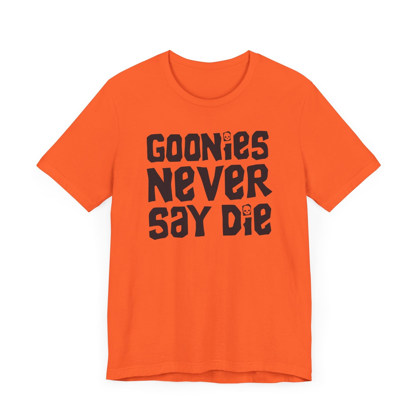 Goonies Never Say Die Short Sleeve Tee Shirt - A Timeless Tribute to Adventure