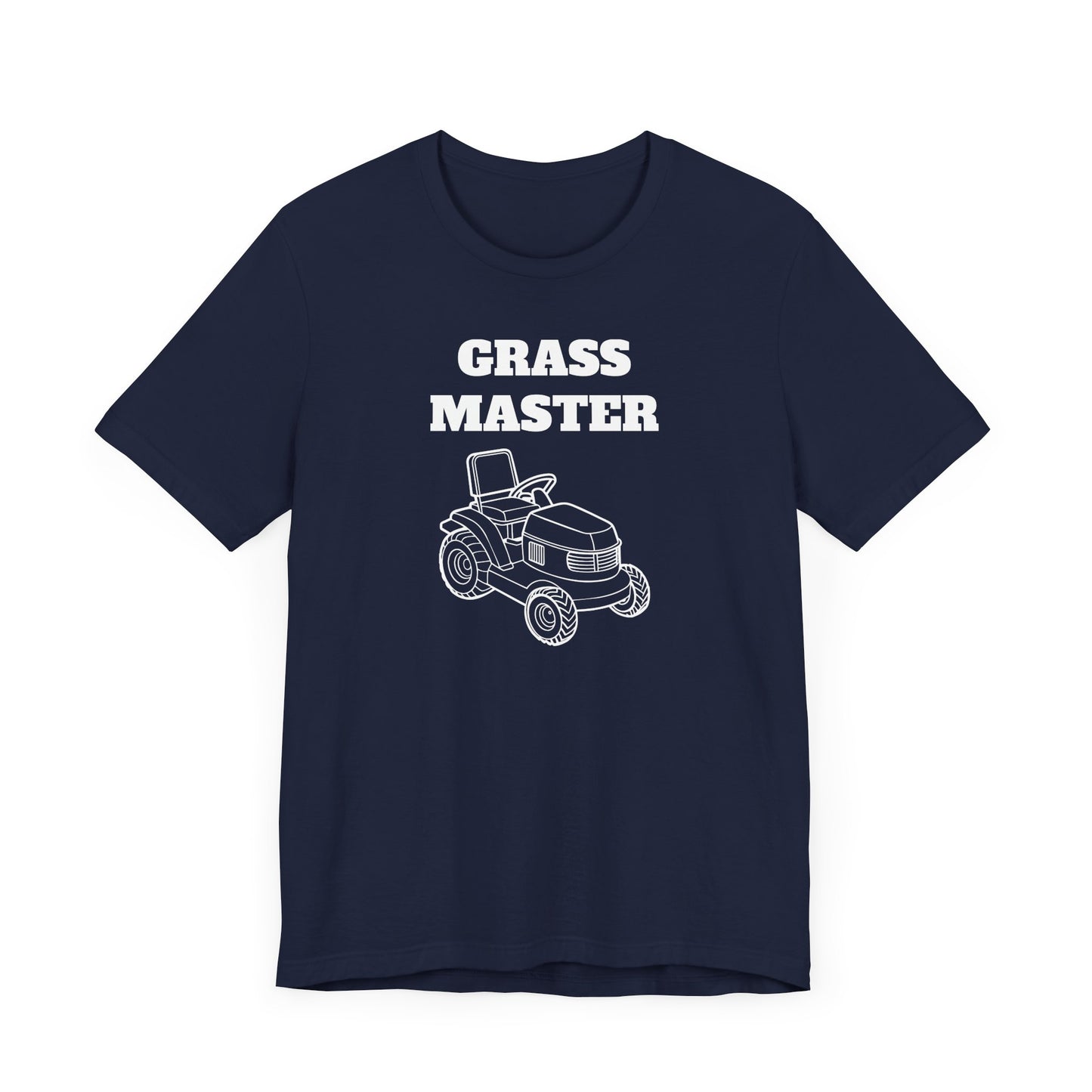 Grass Master Short Sleeve Tee - A Funny Landscaping Shirt for Lawn Enthusiasts