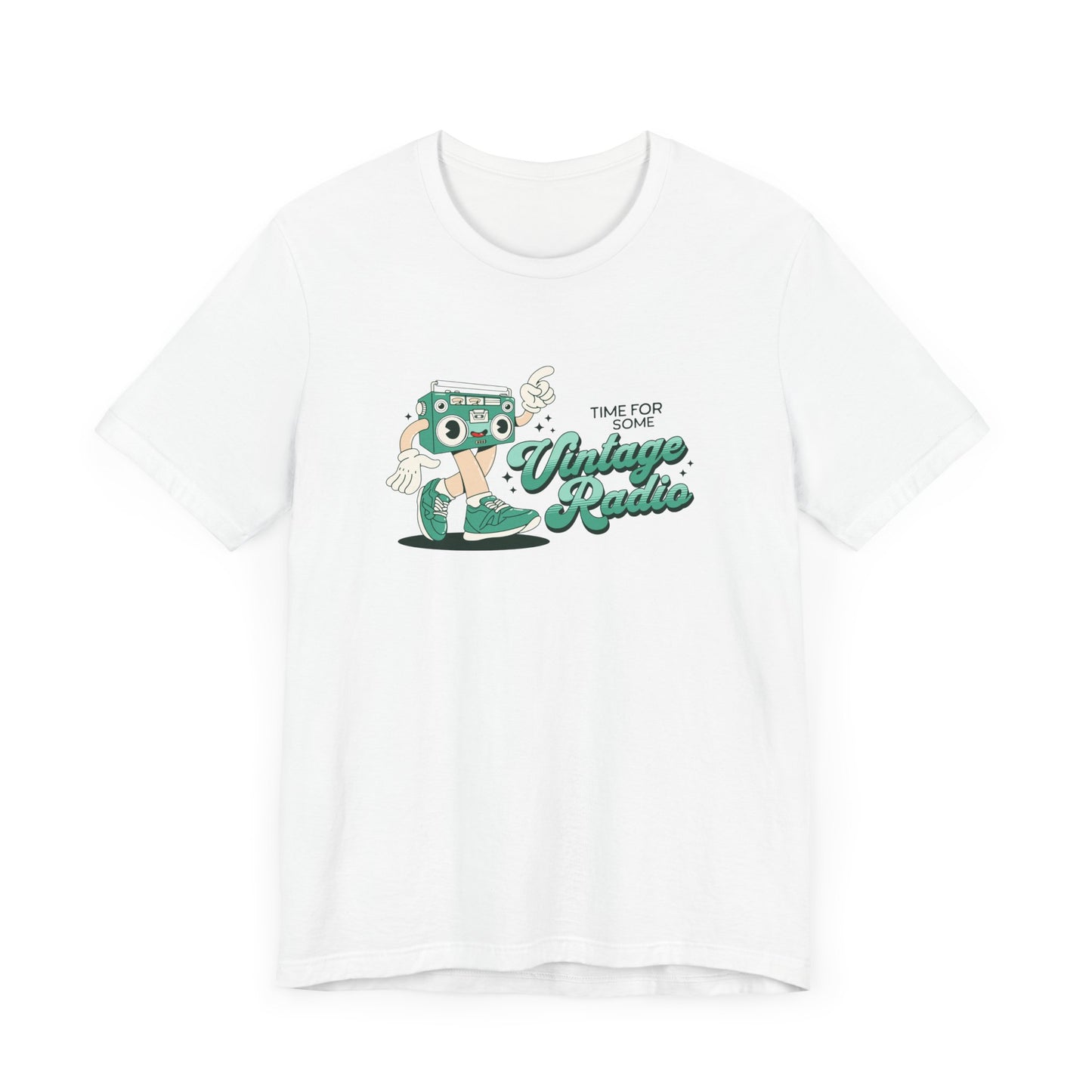 Time for Some Vintage Radio Short Sleeve Tee Shirt - Retro Vibes