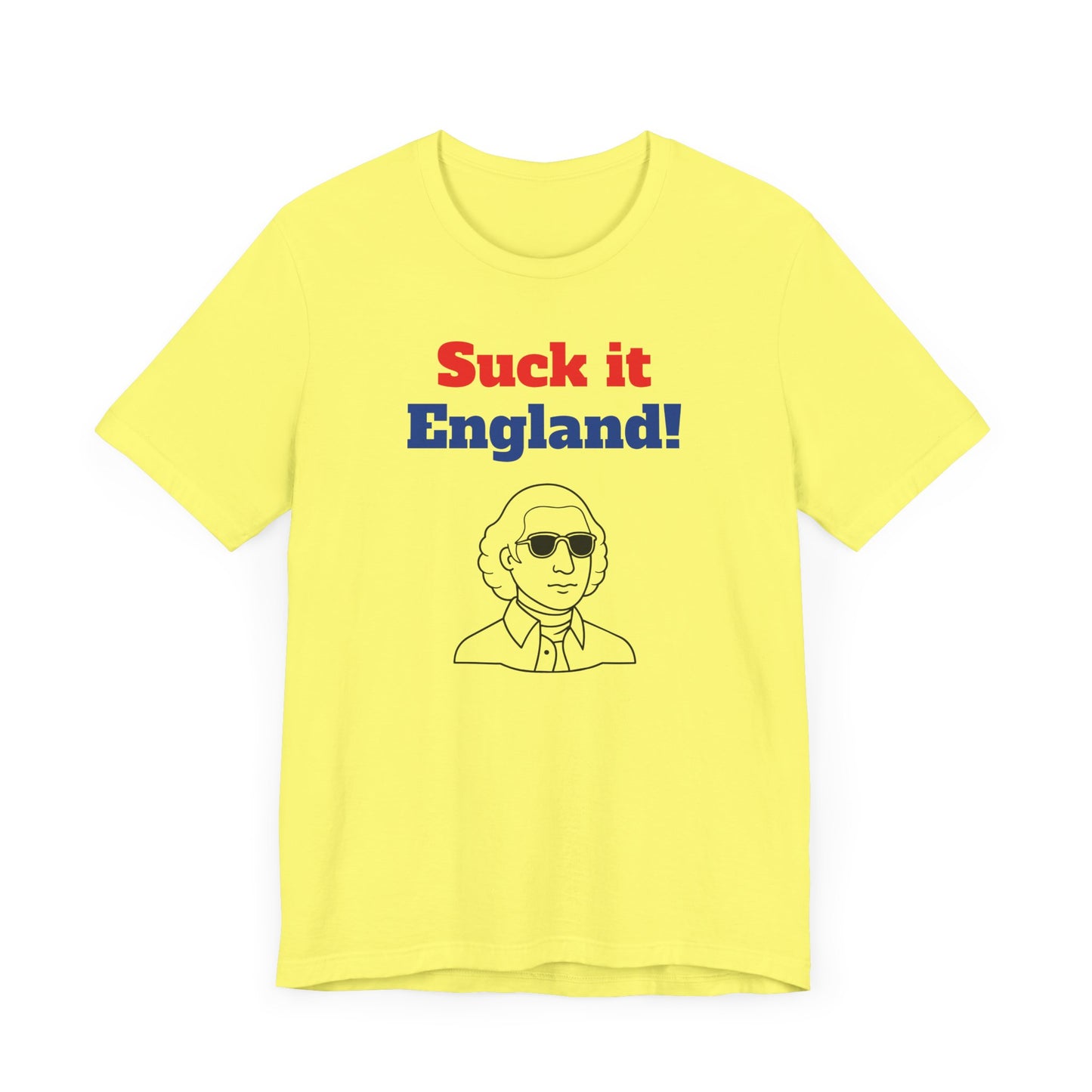 Suck It England Short Sleeve Tee Shirt - A Playful Nod to Patriotic Pride