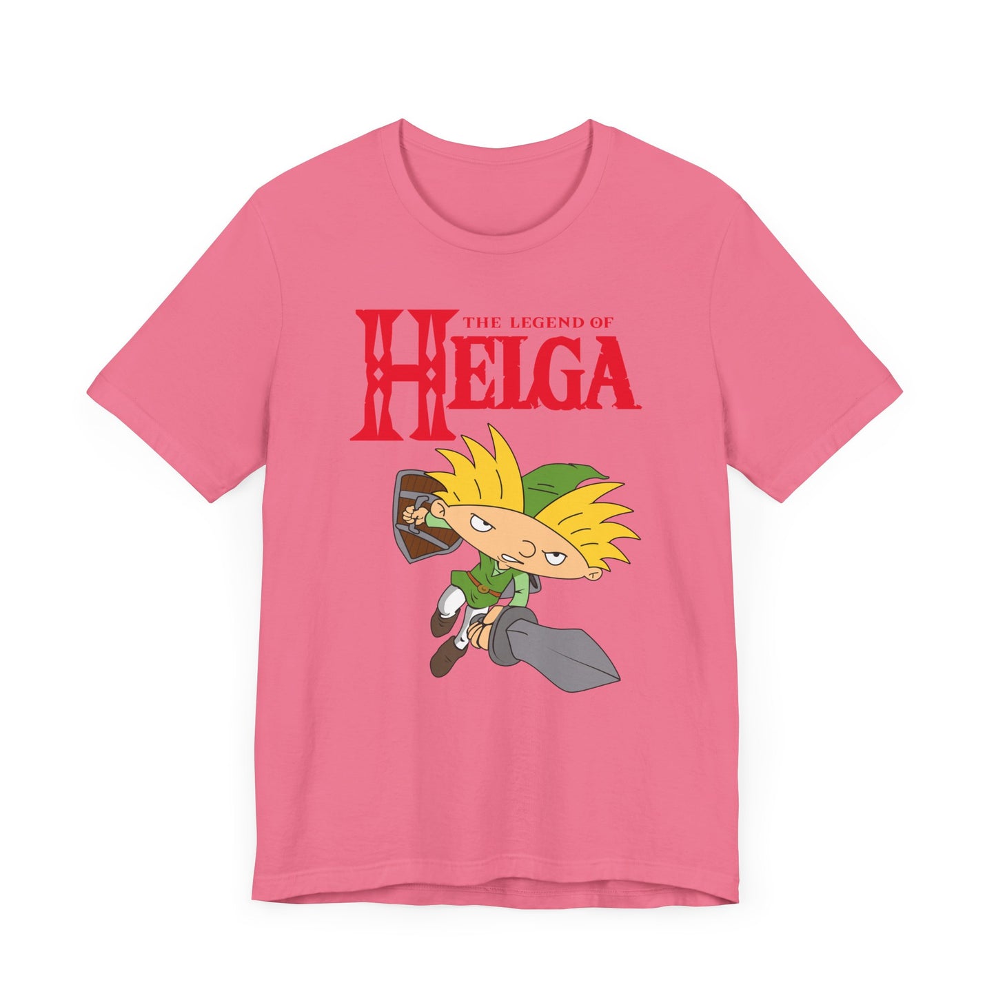 Hey Arnold! The Legend of Helga Short Sleeve T-Shirt - Retro Nickelodeon Inspired Nostalgia