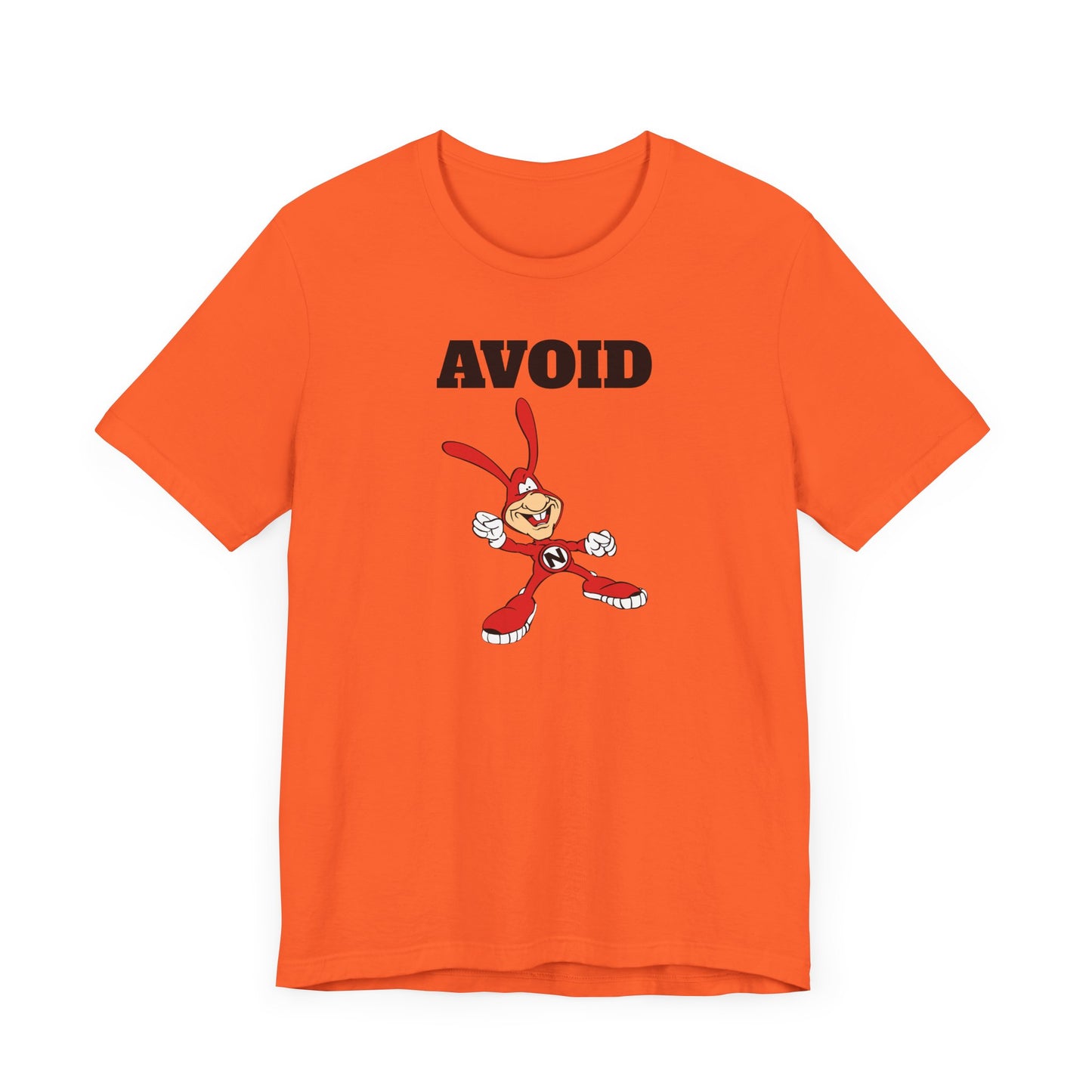 Avoid the Noid Short Sleeve Tee Shirt - A Nostalgic Pizza Delivery Throwback