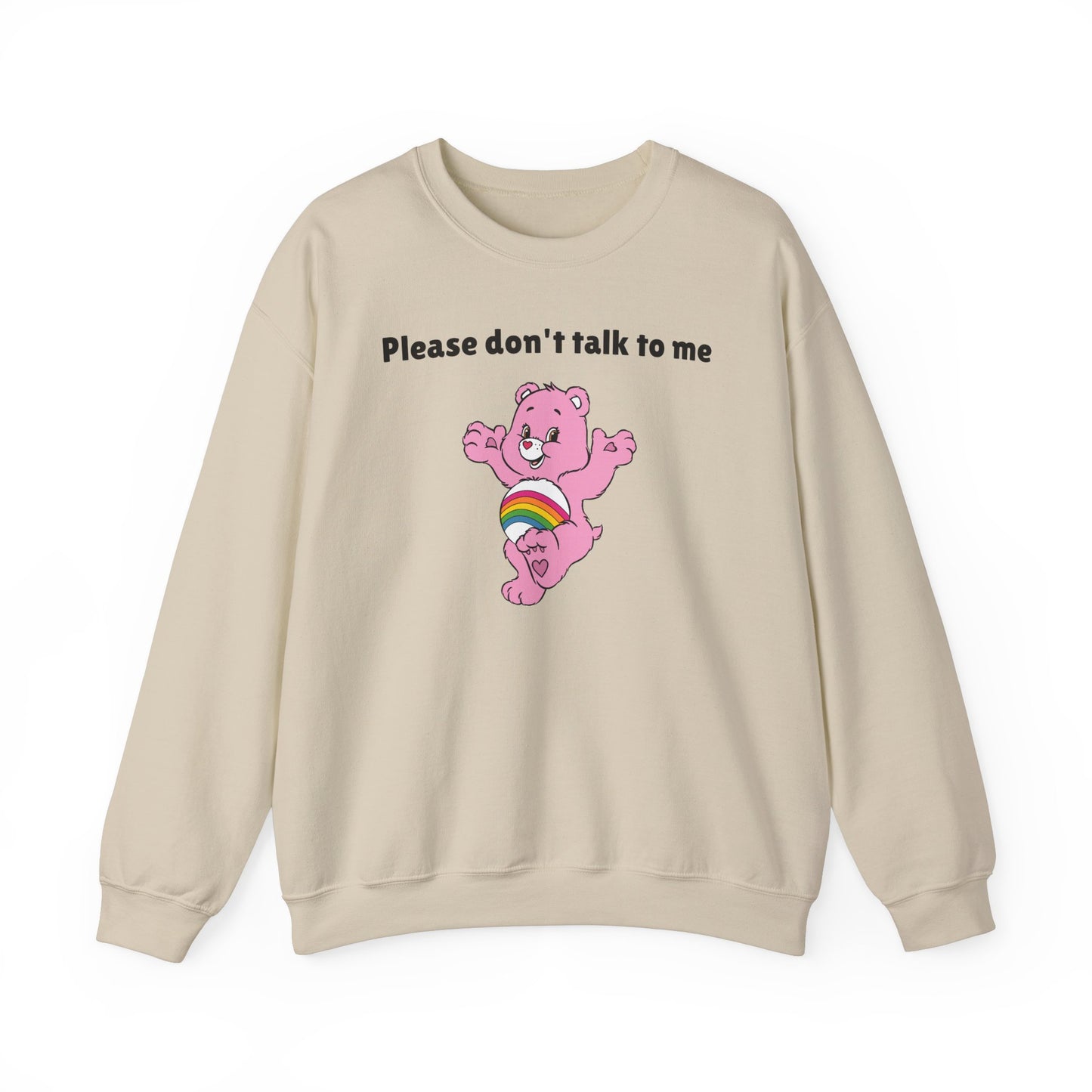 Please Don’t Talk to Me Crewneck Sweatshirt – Funny and Polite Statement