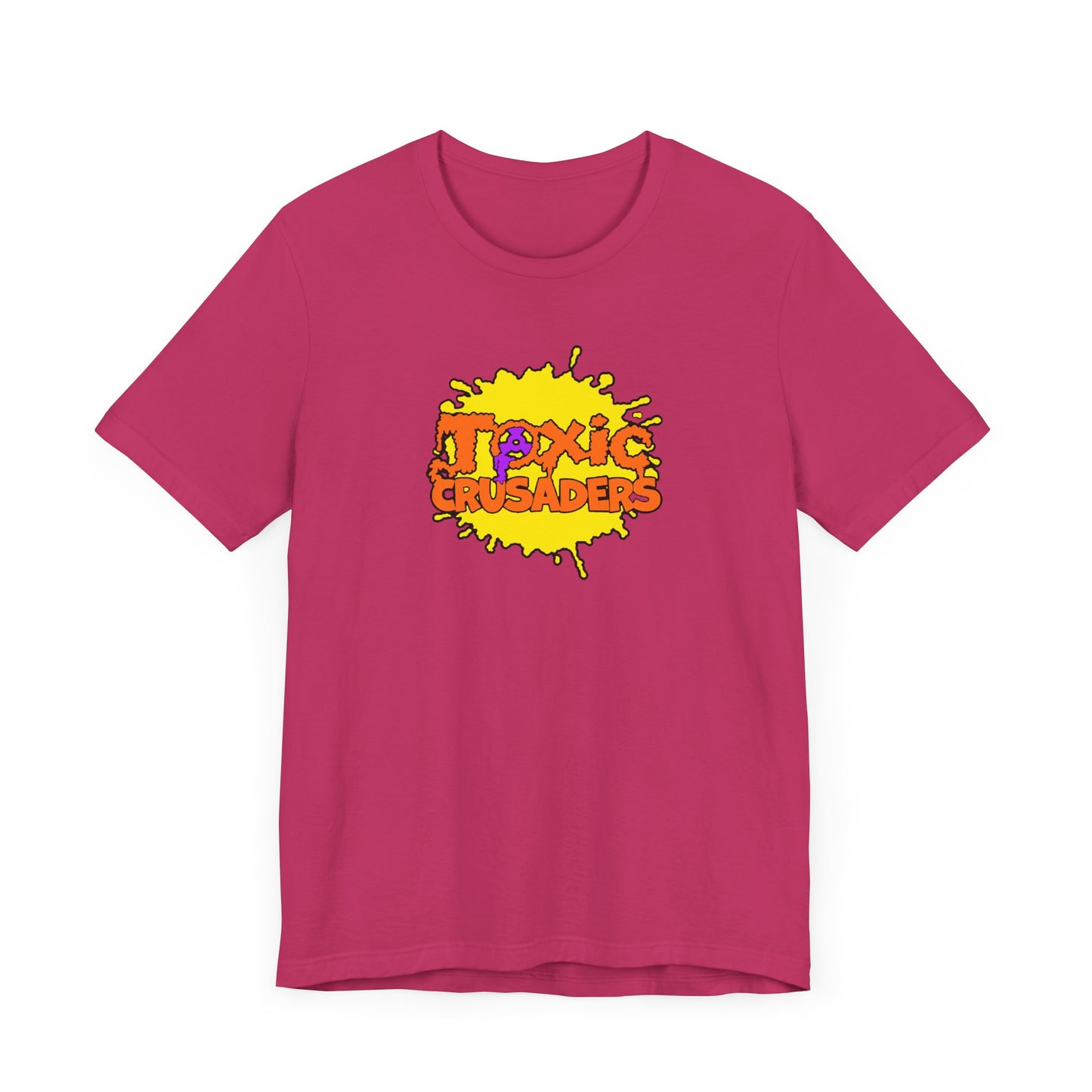Toxic Crusaders Short Sleeve Tee Shirt - A Tribute to 90s Cartoon Madness