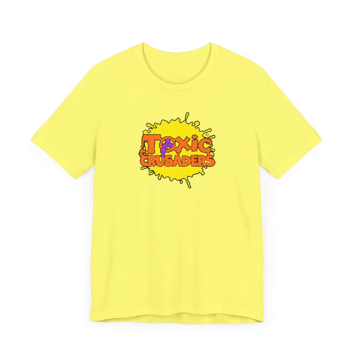 Toxic Crusaders Short Sleeve Tee Shirt - A Tribute to 90s Cartoon Madness