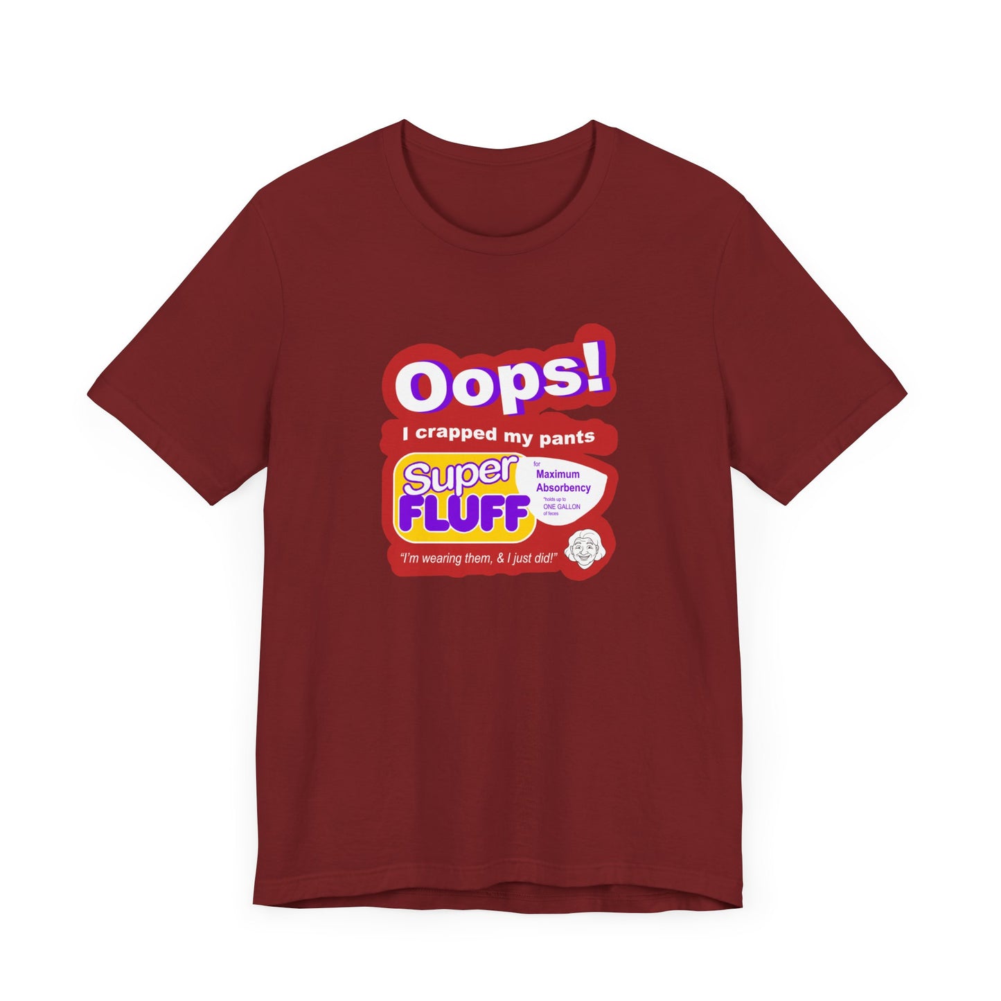 Oops I Crapped My Pants Short Sleeve Tee Shirt - A Hilarious Tribute to 90s SNL