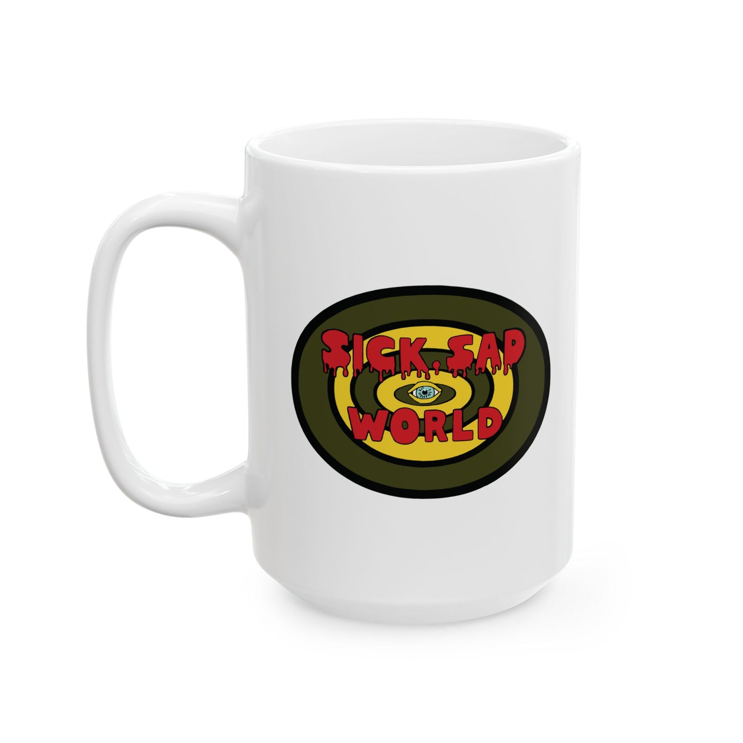 Daria Inspired Sick Sad World Ceramic Coffee Mug (11oz, 15oz) - A Cynical Morning Companion