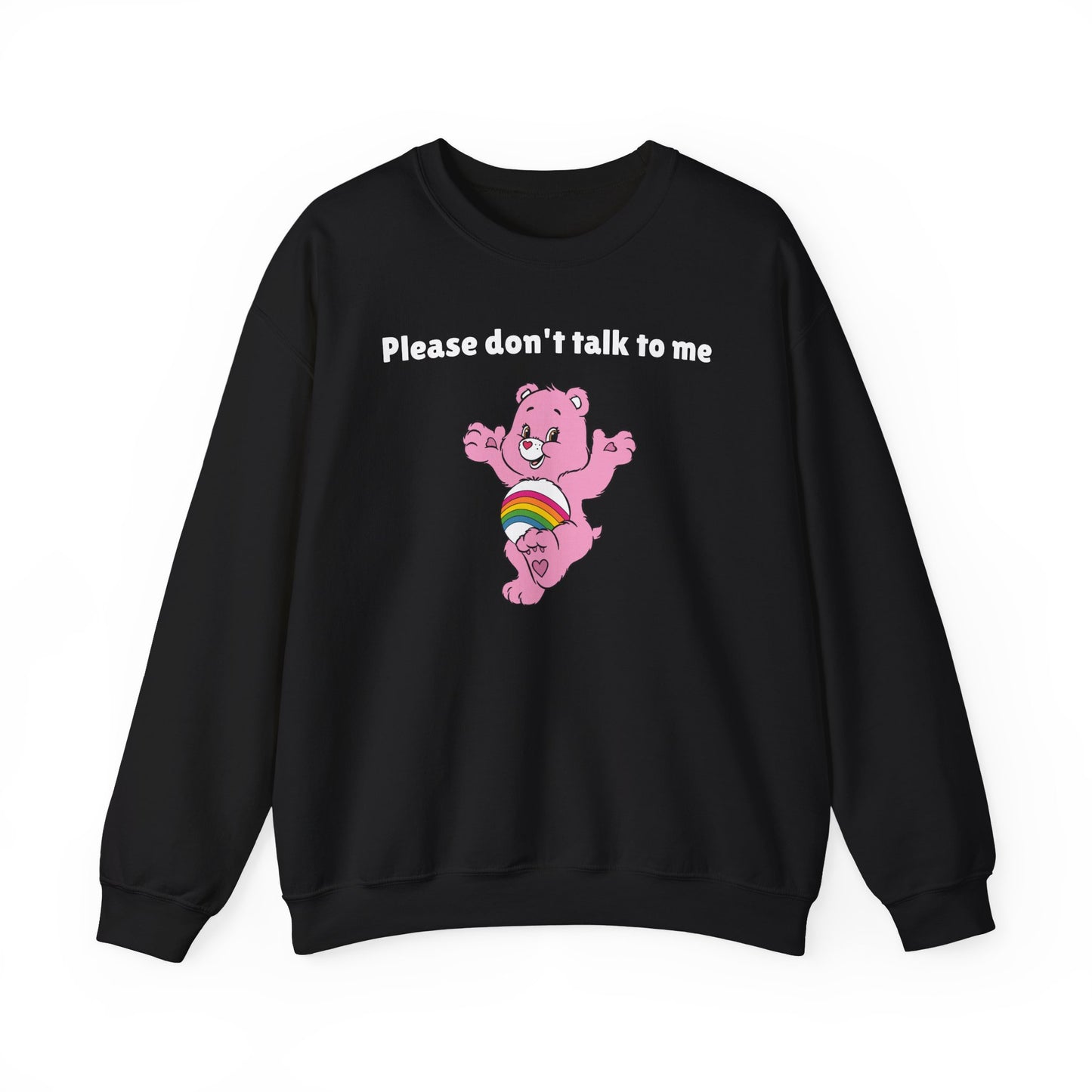 Please Don’t Talk to Me Crewneck Sweatshirt – Funny and Polite Statement