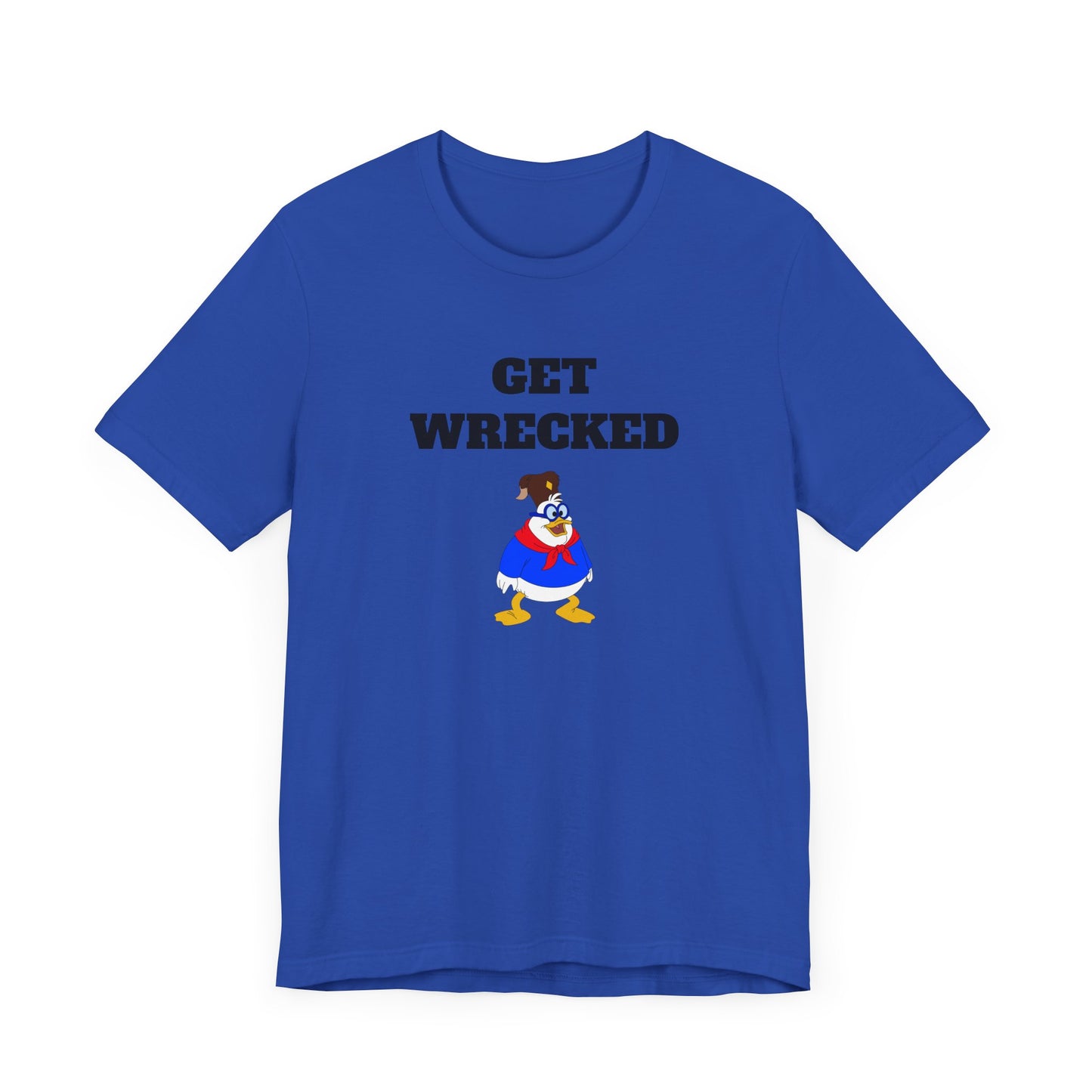 Get Wrecked Short Sleeve Tee Shirt - A Bold 80s Throwback