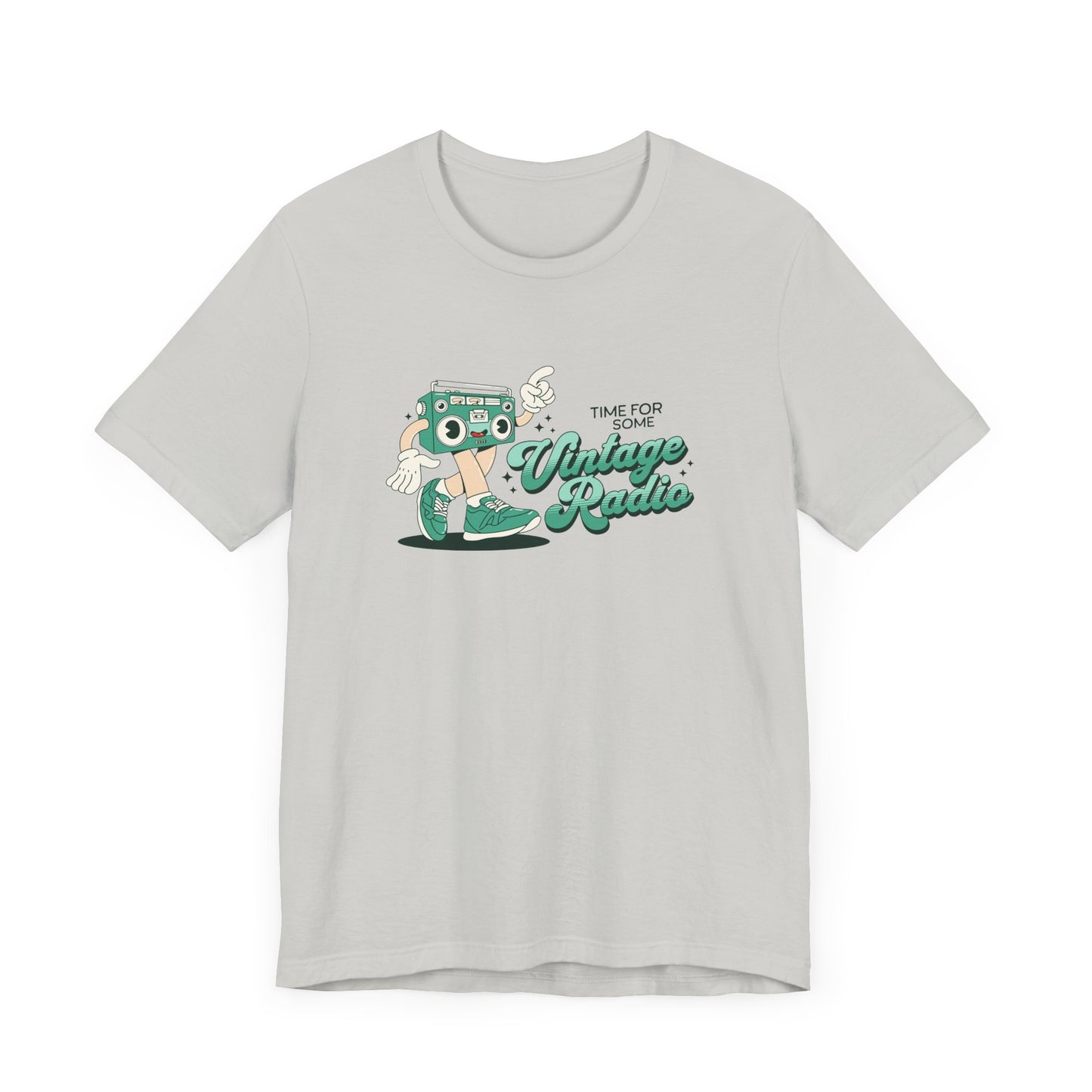 Time for Some Vintage Radio Short Sleeve Tee Shirt - Retro Vibes