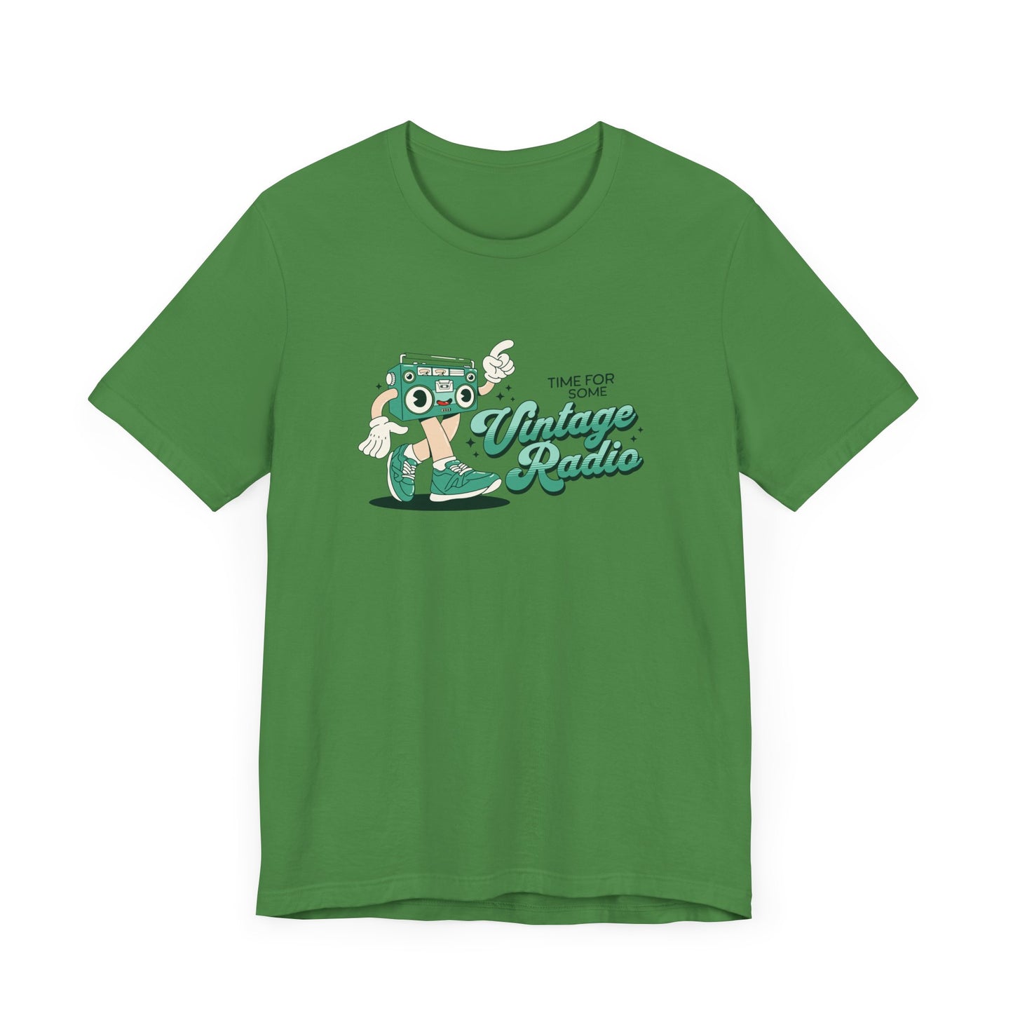 Time for Some Vintage Radio Short Sleeve Tee Shirt - Retro Vibes