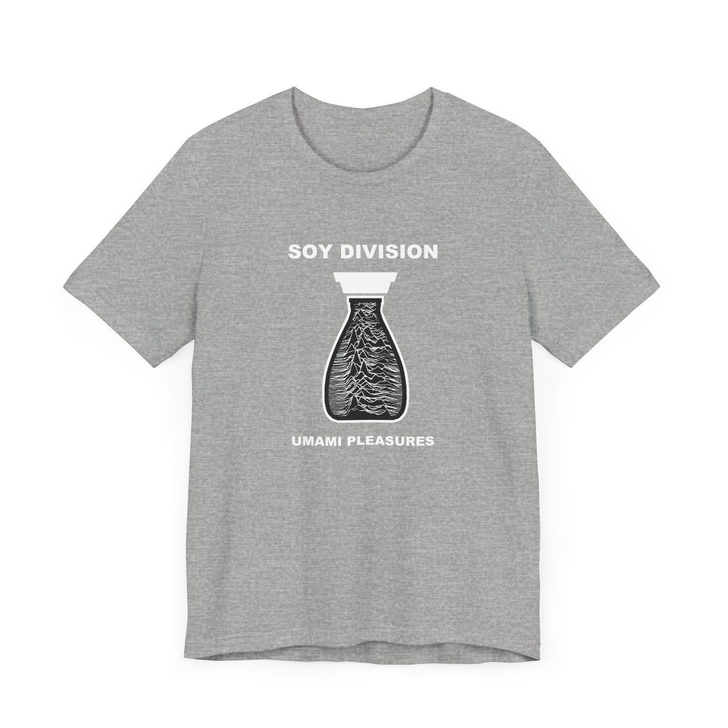 Soy Division Short Sleeve Tee Shirt - A Hilarious Joy Division Spoof