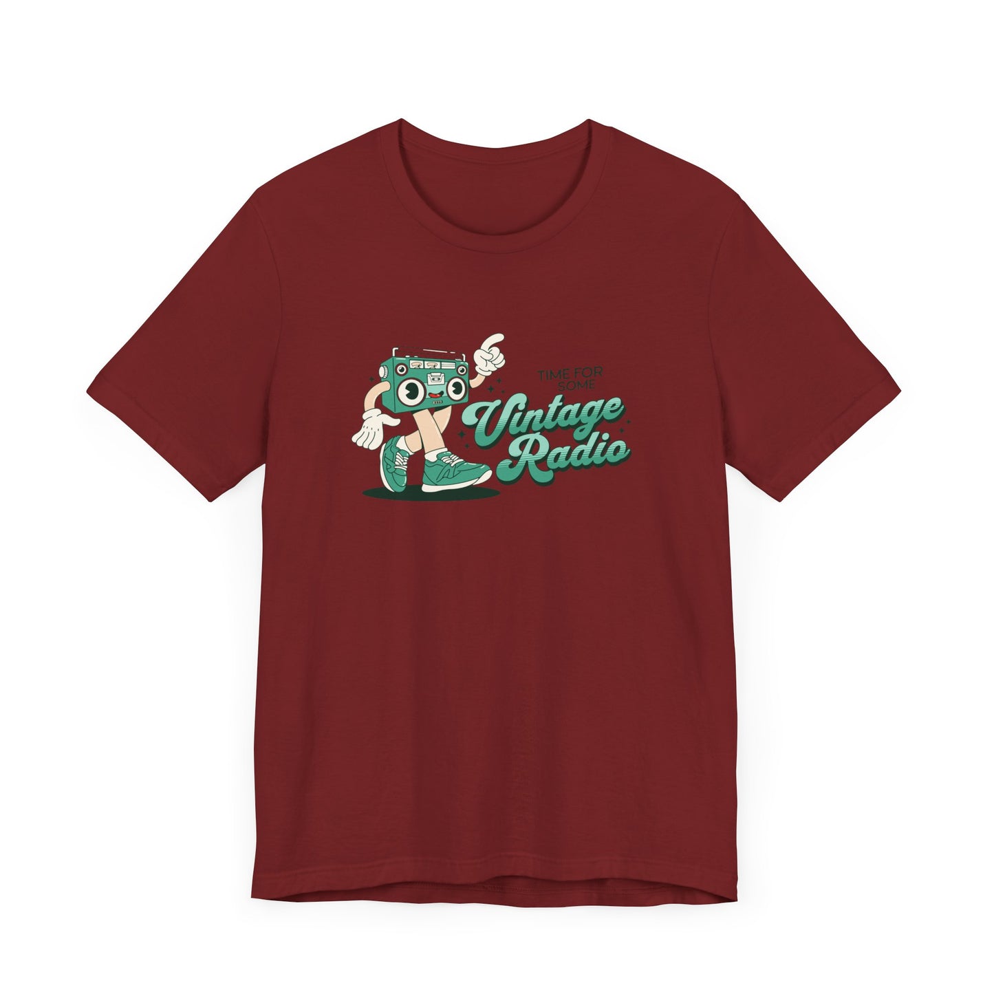 Time for Some Vintage Radio Short Sleeve Tee Shirt - Retro Vibes