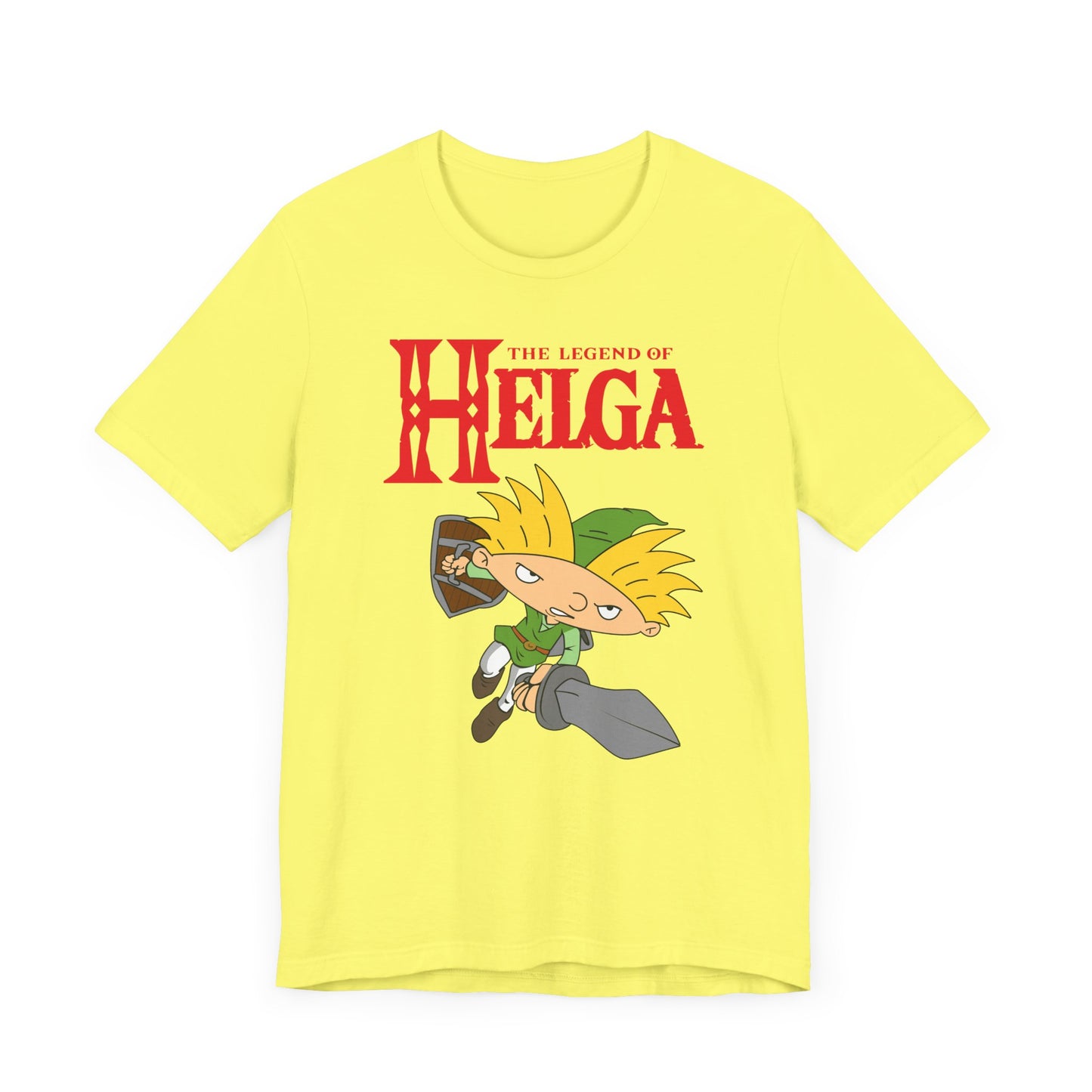 Hey Arnold! The Legend of Helga Short Sleeve T-Shirt - Retro Nickelodeon Inspired Nostalgia