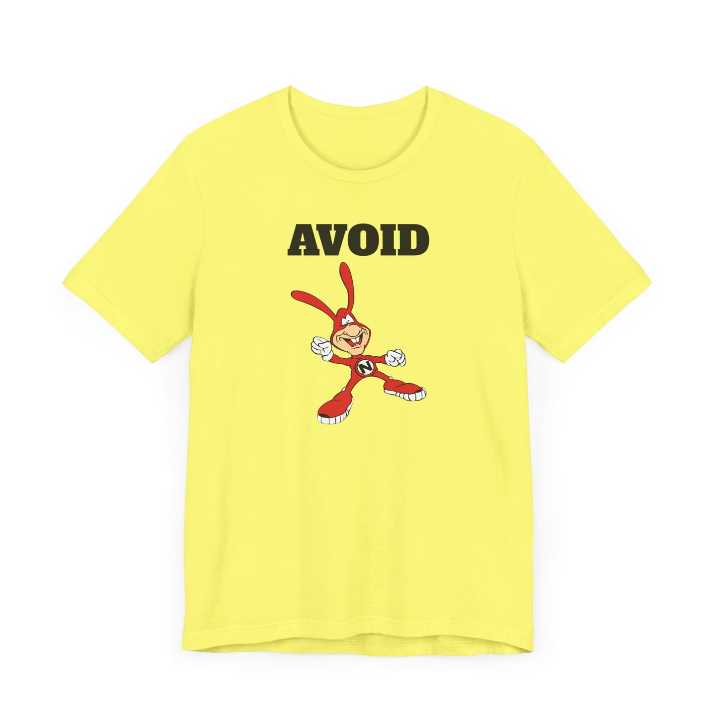 Avoid the Noid Short Sleeve Tee Shirt - A Nostalgic Pizza Delivery Throwback
