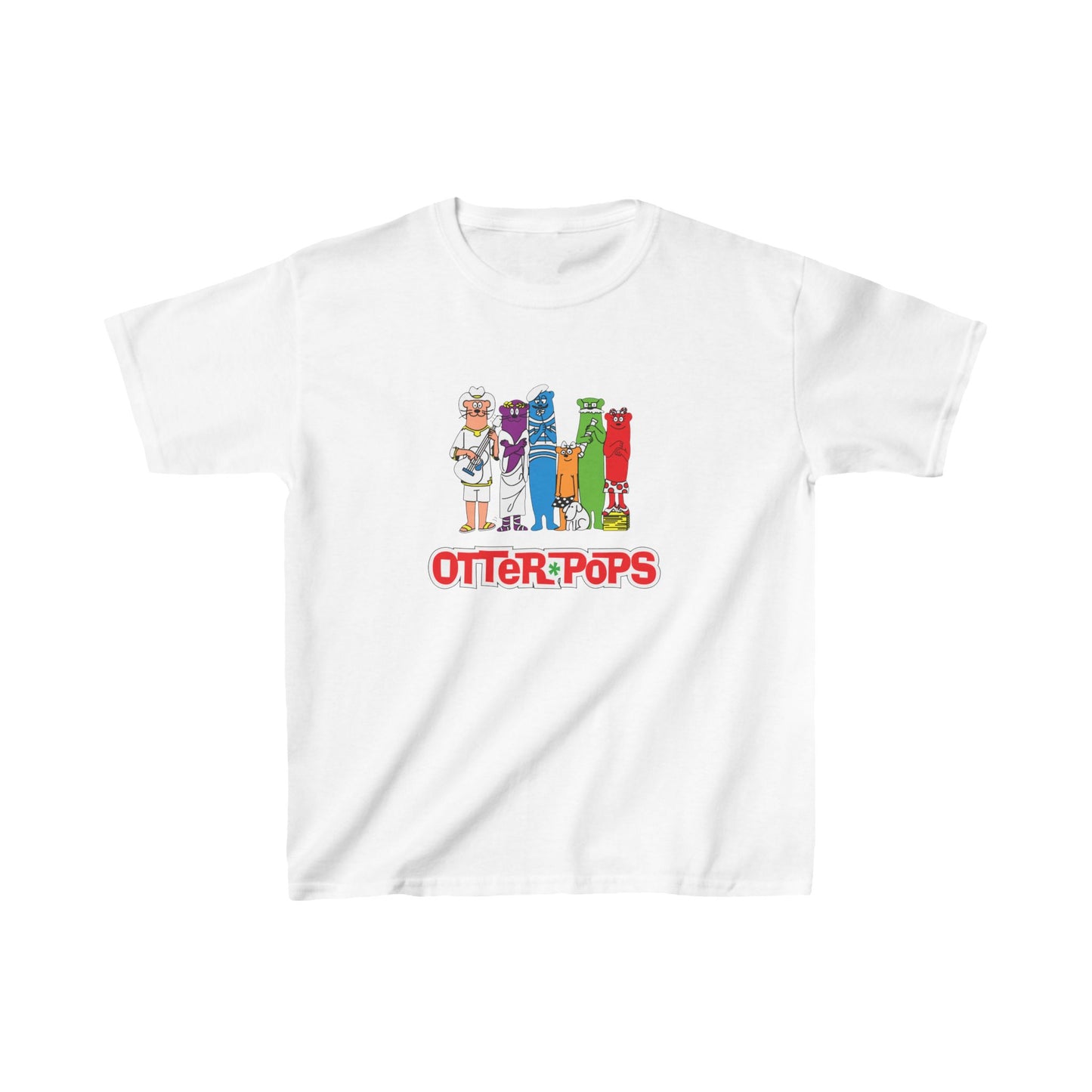 Kids Otter Pops Short Sleeve Tee Shirt - A Colorful Tribute to Childhood Favorites