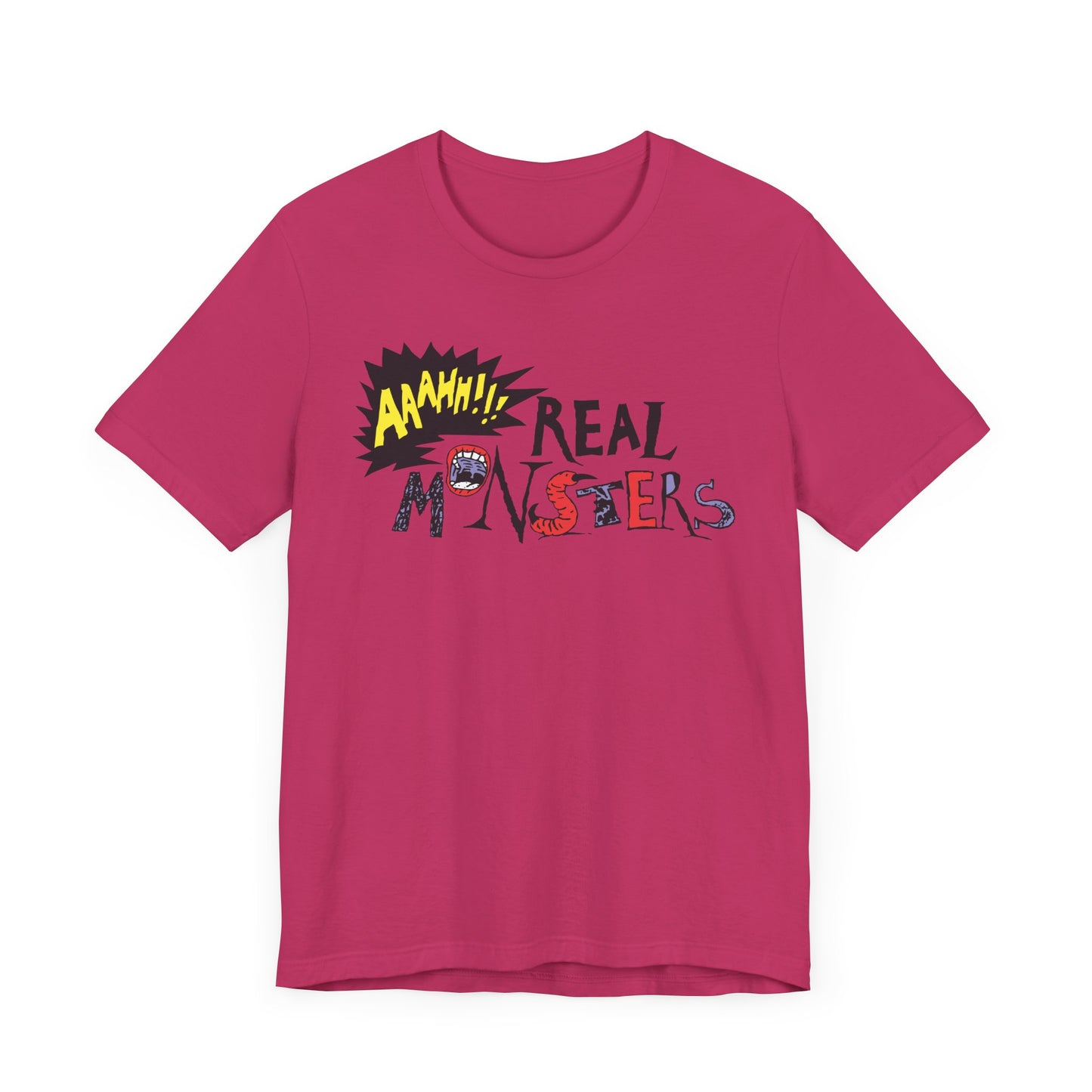 AAAHH!!! Real Monsters Short Sleeve T-Shirt - 90s Nickelodeon Inspired Nostalgia