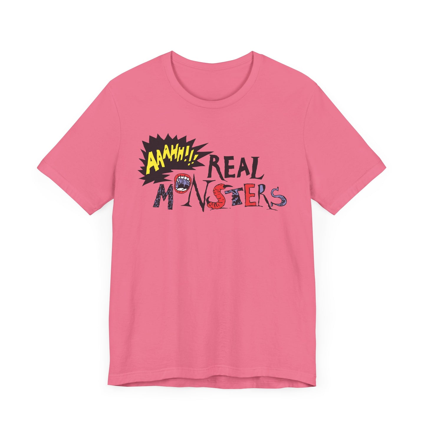 AAAHH!!! Real Monsters Short Sleeve T-Shirt - 90s Nickelodeon Inspired Nostalgia