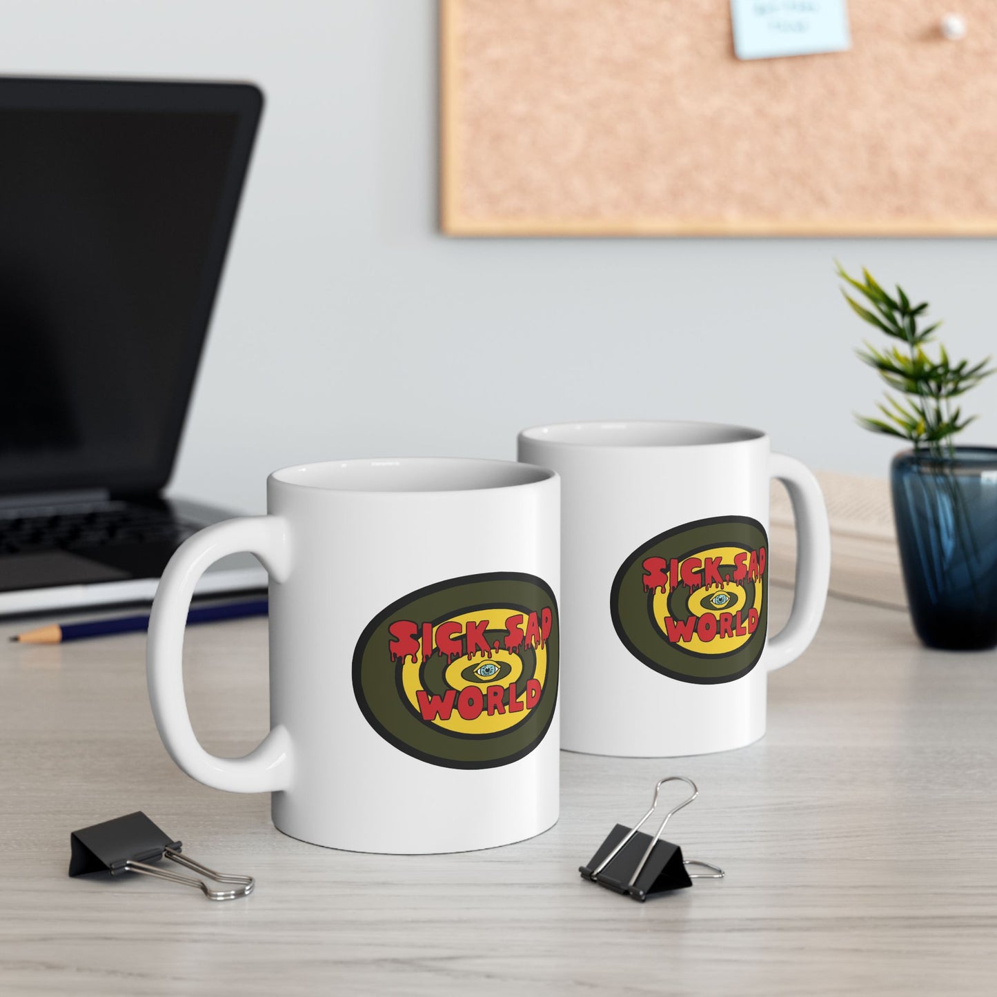 Daria Inspired Sick Sad World Ceramic Coffee Mug (11oz, 15oz) - A Cynical Morning Companion