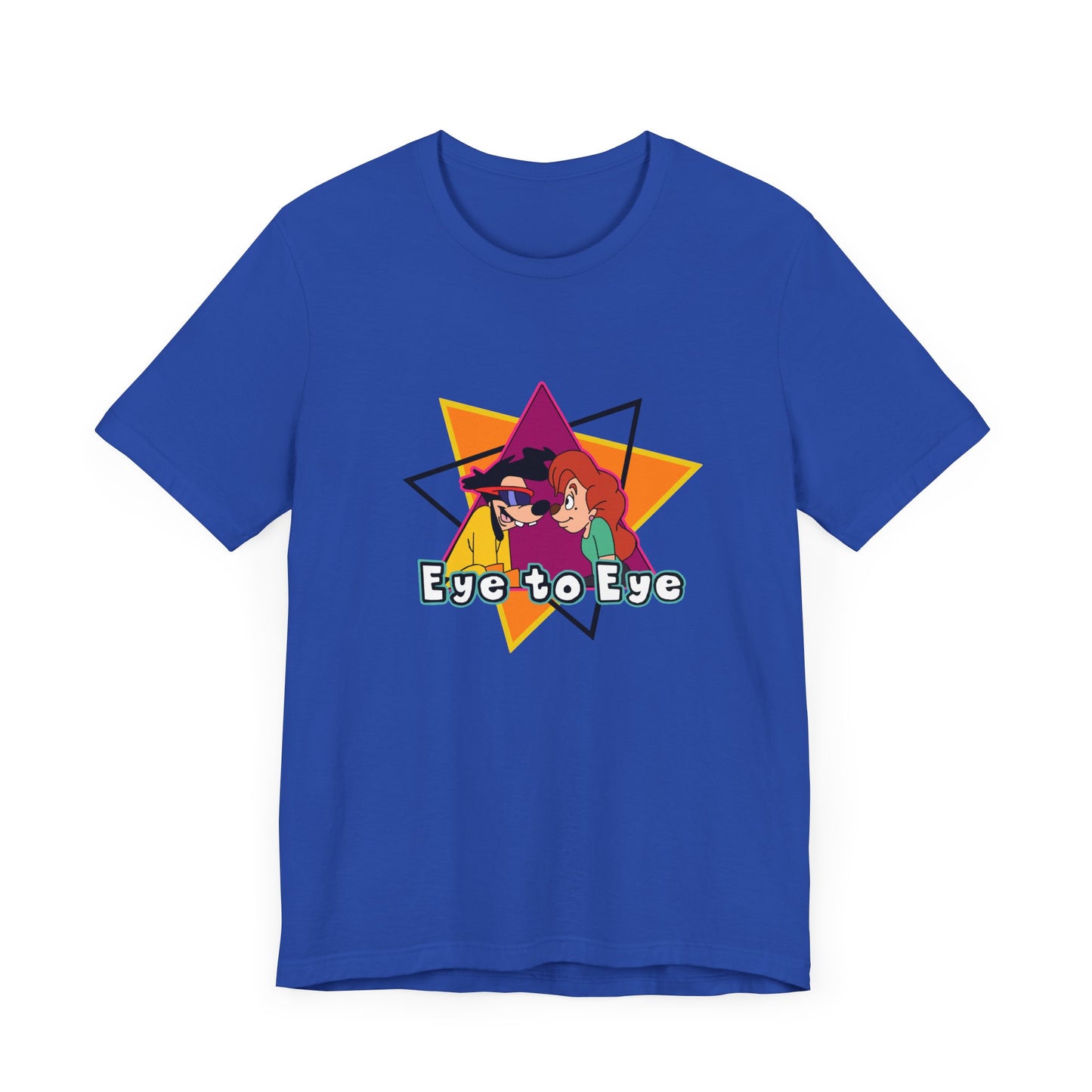 Goofy Movie Powerline Eye to Eye Short Sleeve Tee Shirt - A Tribute to 90s Animated Magic