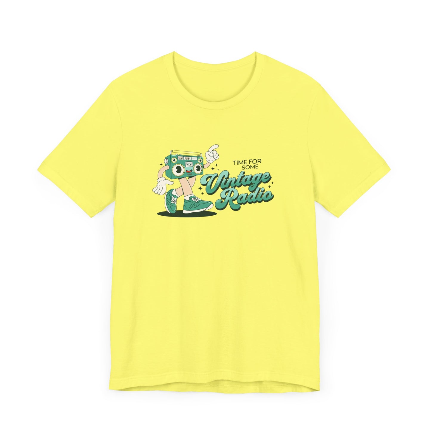 Time for Some Vintage Radio Short Sleeve Tee Shirt - Retro Vibes