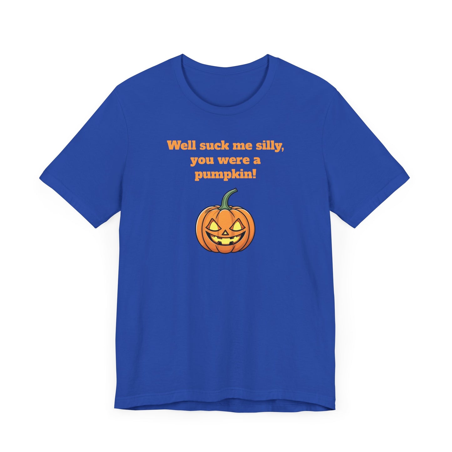 Silly Pumpkin Impractical Jokers Inspired Short Sleeve Tee Shirt - A Hilarious Halloween Must-Have
