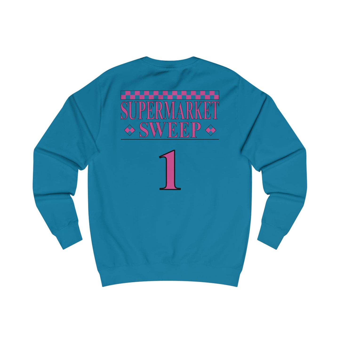 Supermarket Sweep Team 1 Teal Unisex Sweatshirt – Classic Game Show Replica