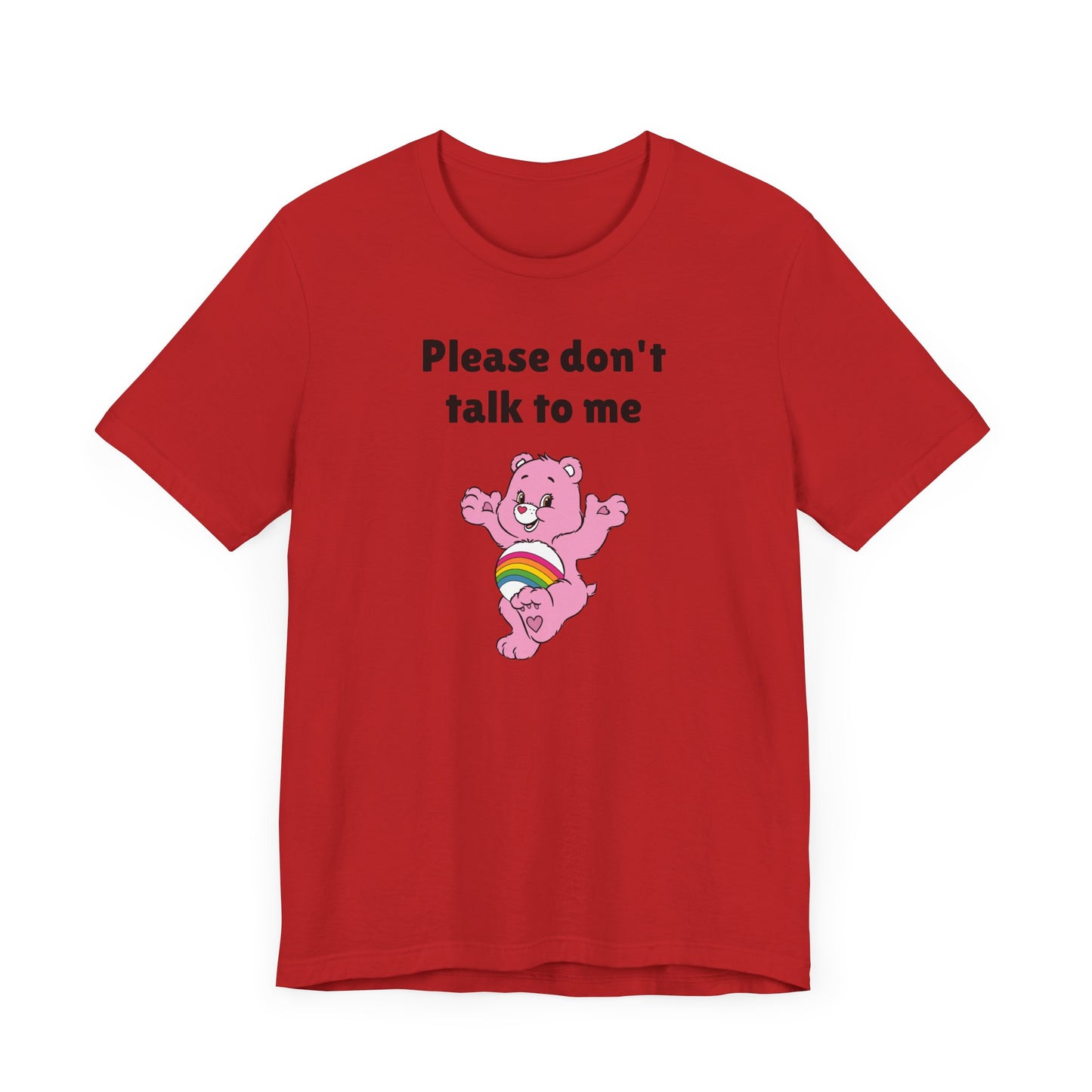 Please Don’t Talk to Me Short Sleeve Tee Shirt - A Polite Way to Set Boundaries