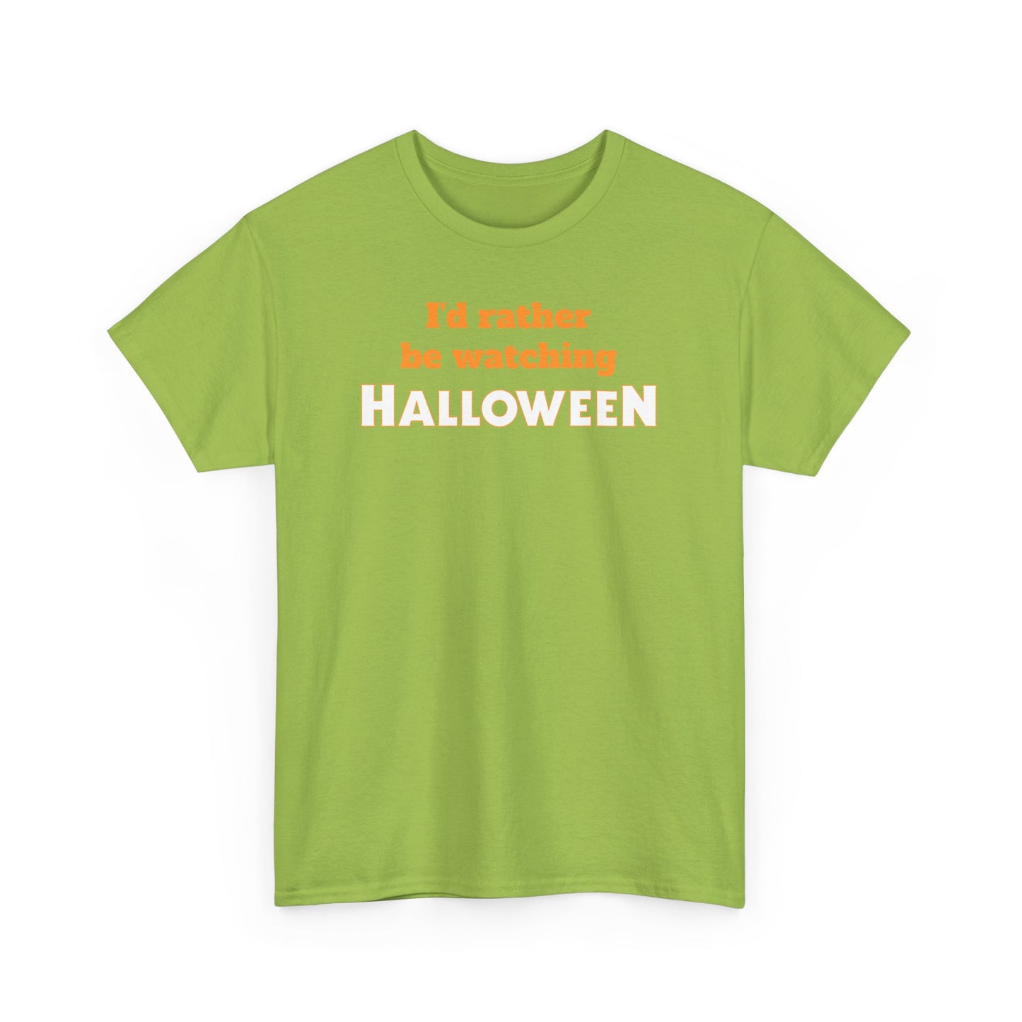 ’d Rather Be Watching Halloween Short Sleeve Tee – Classic Horror Movie Fan Shirt