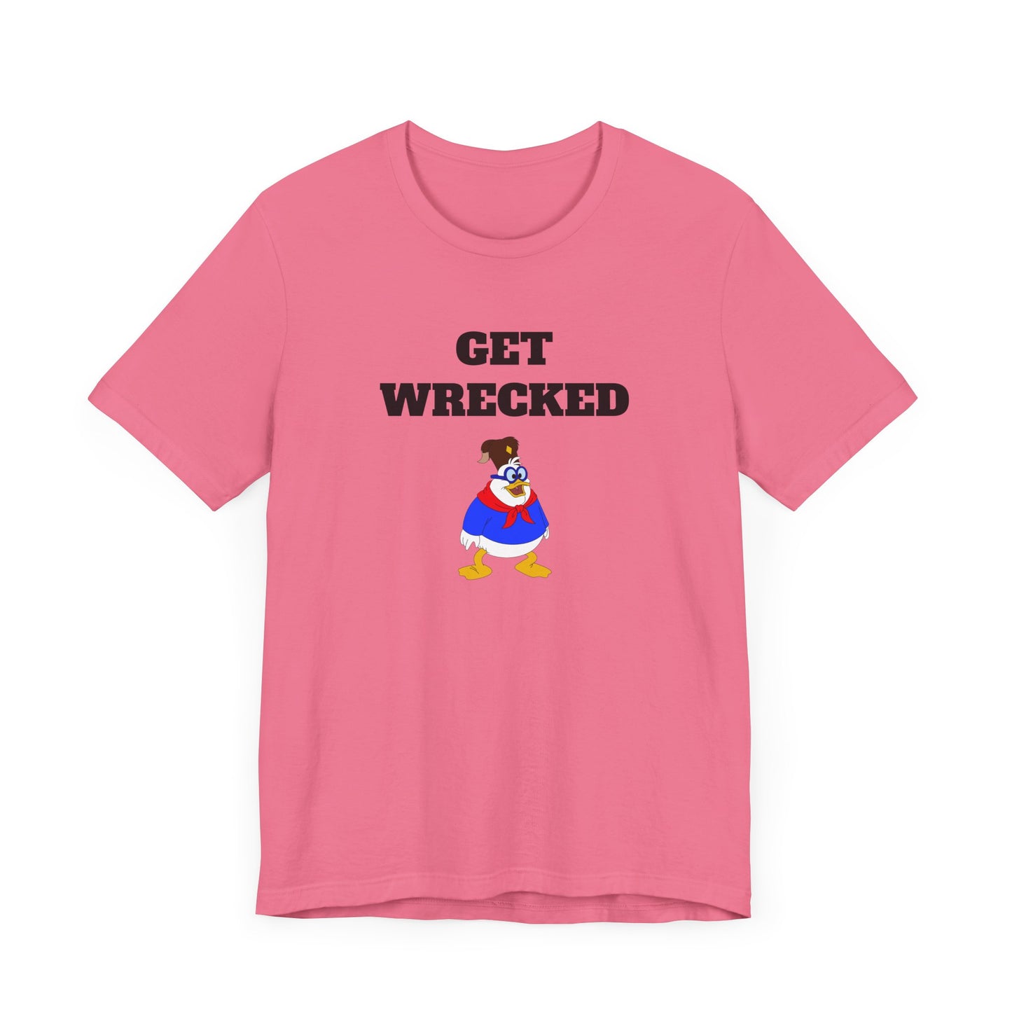 Get Wrecked Short Sleeve Tee Shirt - A Bold 80s Throwback