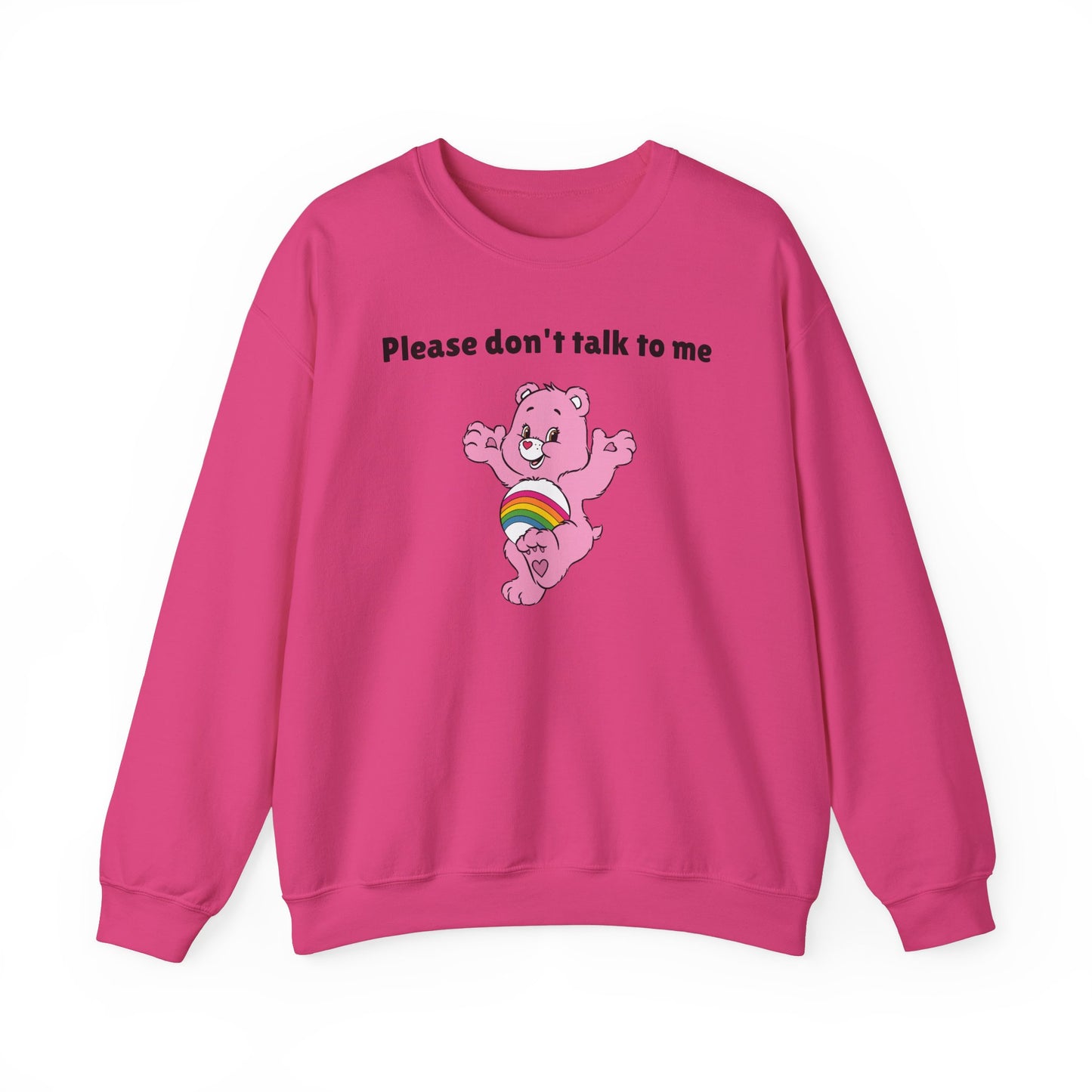 Please Don’t Talk to Me Crewneck Sweatshirt – Funny and Polite Statement