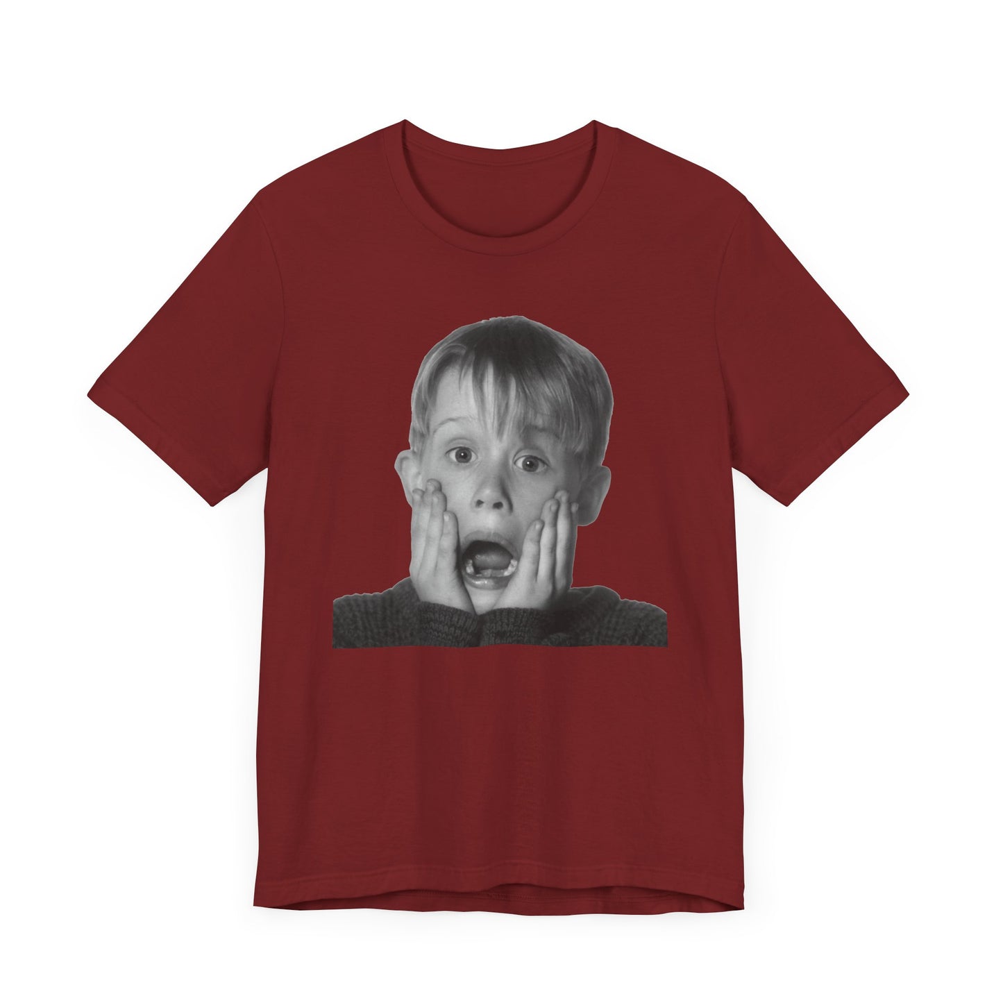 Home Alone Kevin McCallister Short Sleeve Tee Shirt - A Nostalgic Holiday Classic