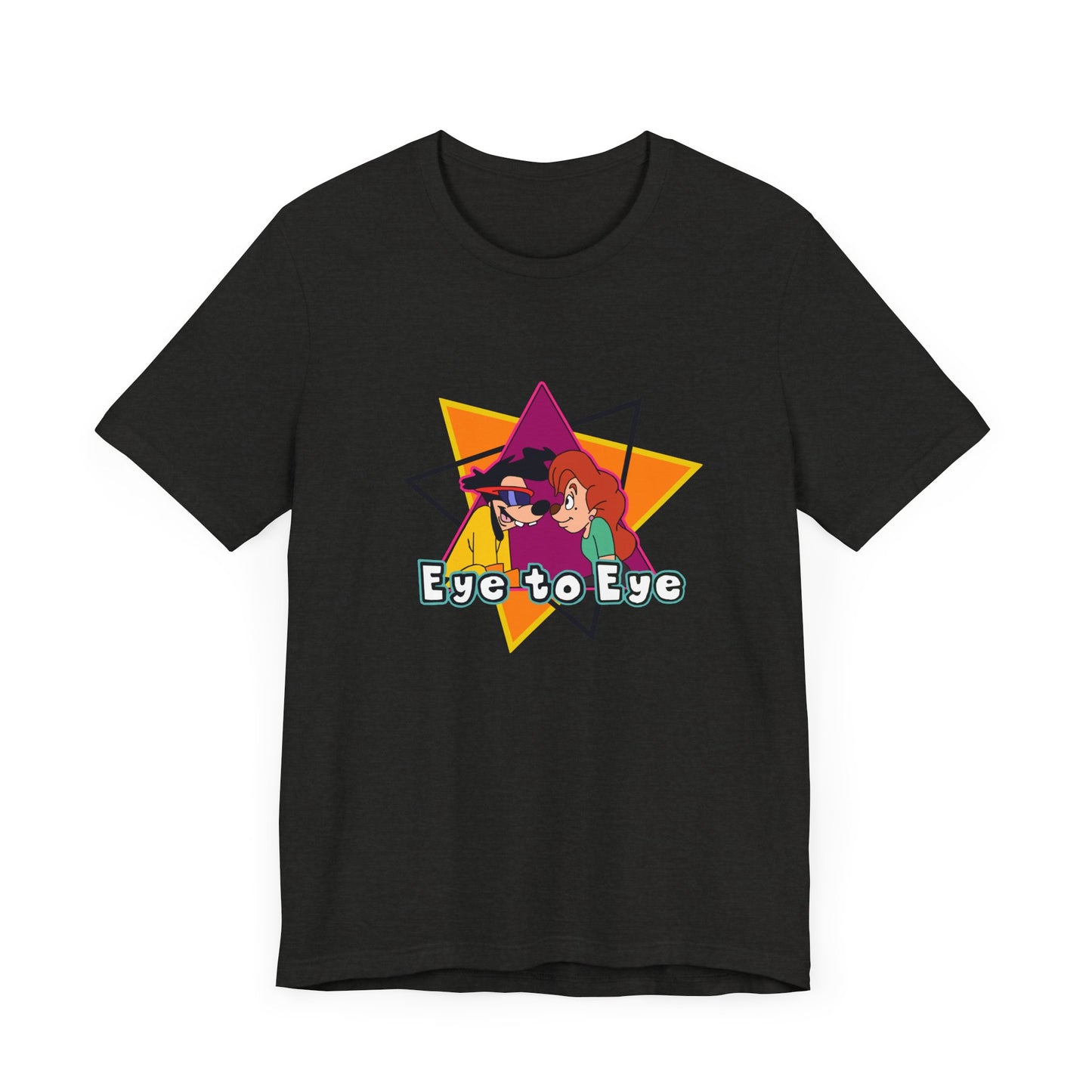 Goofy Movie Powerline Eye to Eye Short Sleeve Tee Shirt - A Tribute to 90s Animated Magic