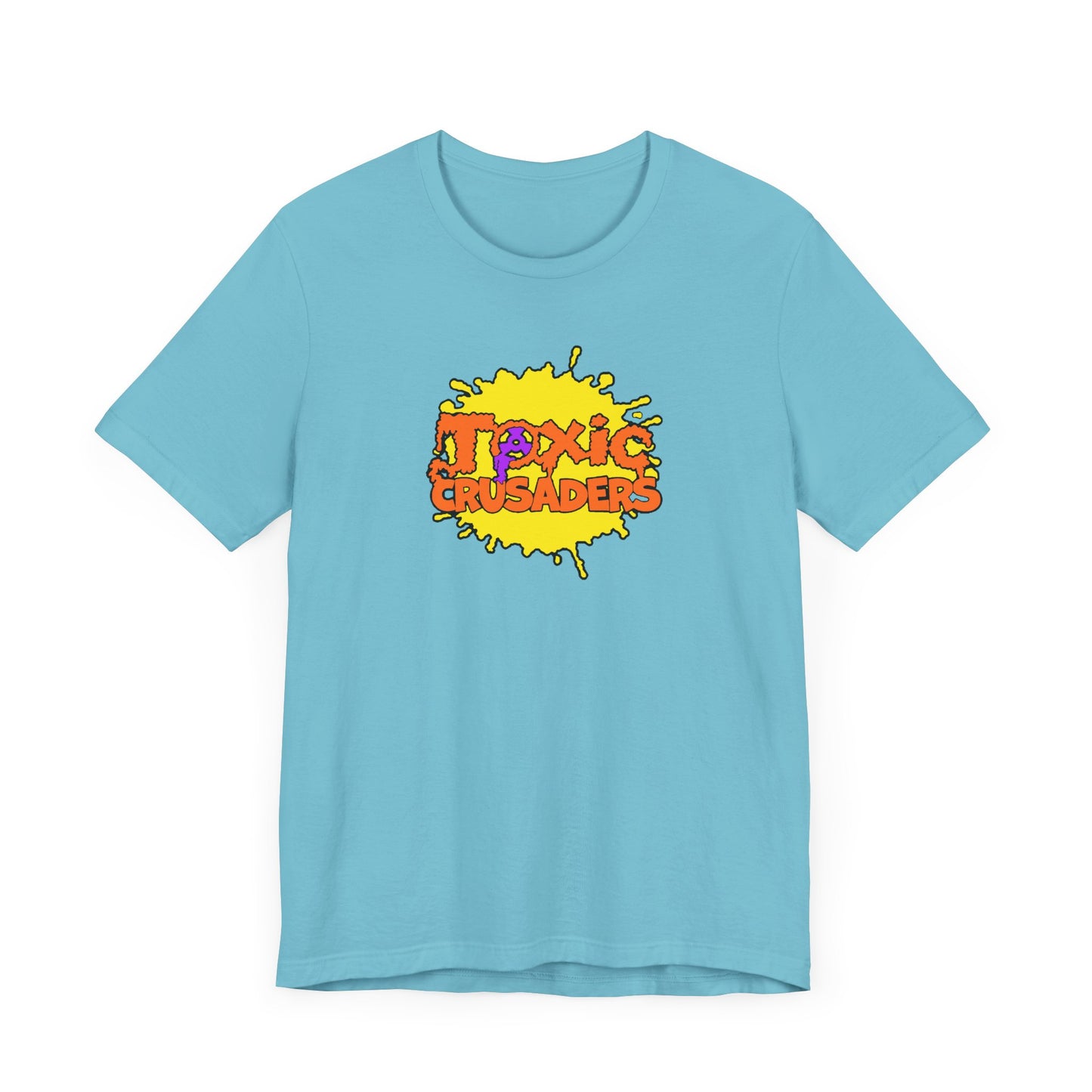 Toxic Crusaders Short Sleeve Tee Shirt - A Tribute to 90s Cartoon Madness