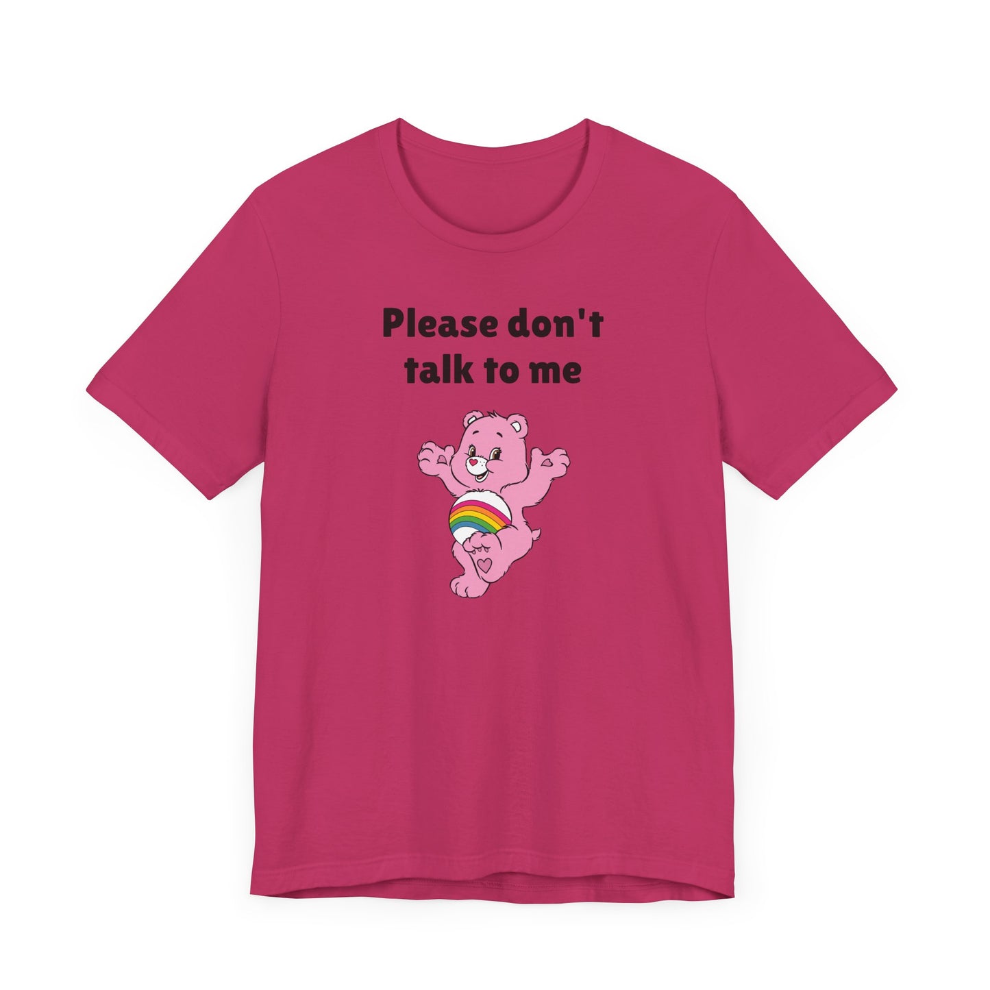 Please Don’t Talk to Me Short Sleeve Tee Shirt - A Polite Way to Set Boundaries