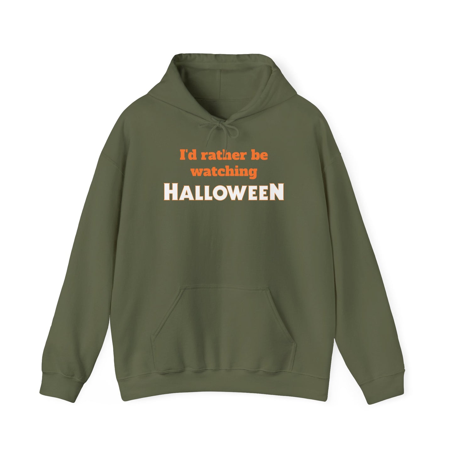 I’d Rather Be Watching Halloween Hoodie Sweatshirt – Classic Horror Movie Fan Apparel