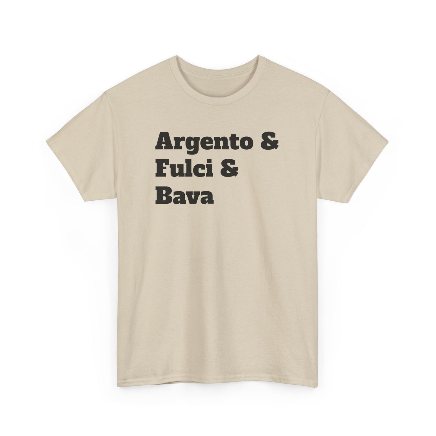 Italian Horror Directors Tee – Argento & Fulci & Bava Tribute