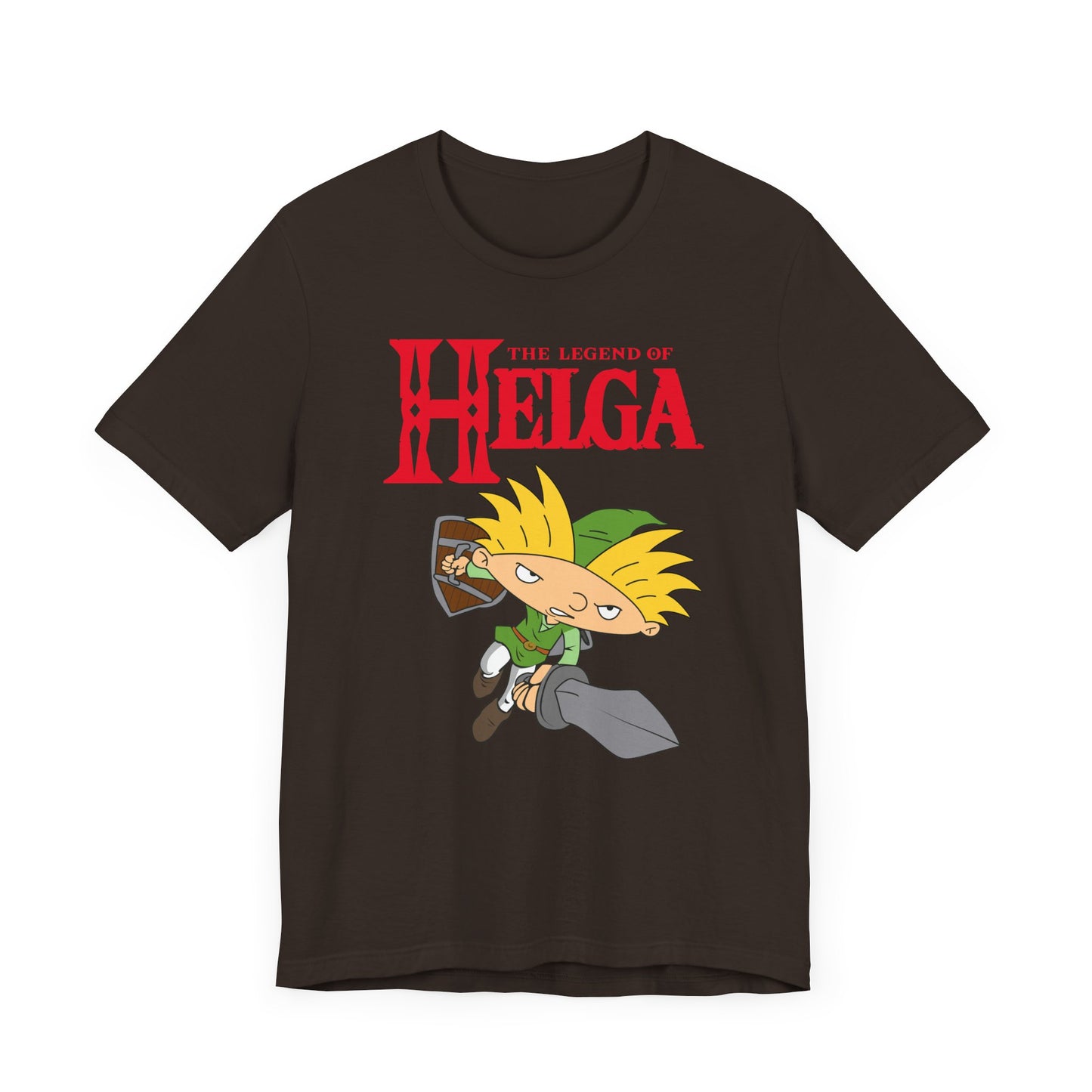 Hey Arnold! The Legend of Helga Short Sleeve T-Shirt - Retro Nickelodeon Inspired Nostalgia
