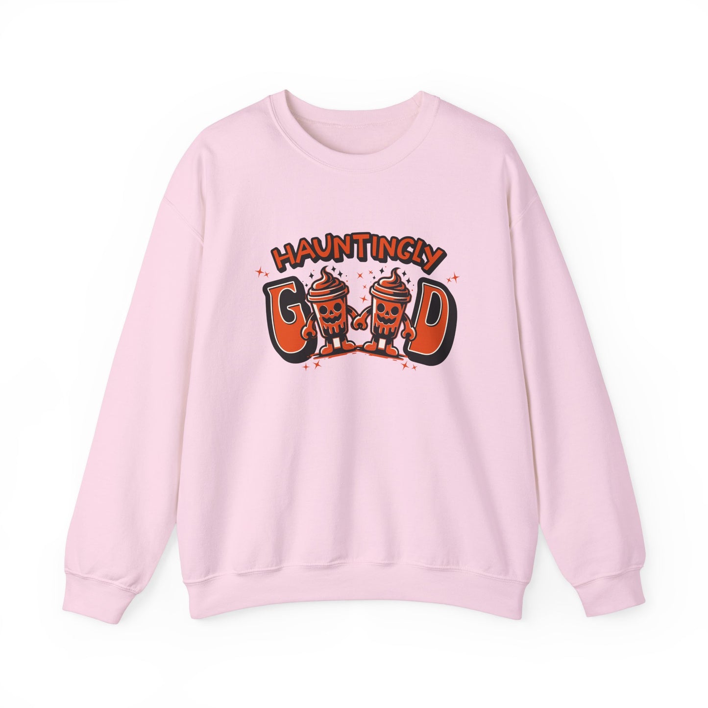 Hauntingly Good Halloween Crewneck Sweatshirt – Celebrate Spooky Season in Style