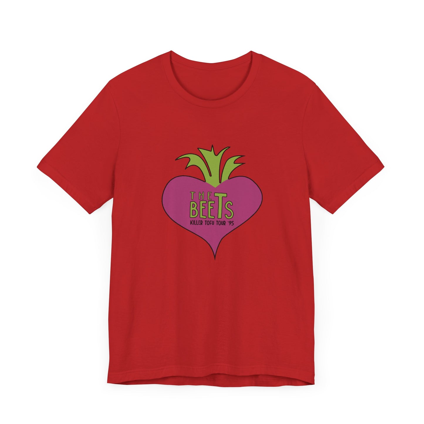 Doug The Beets World Tour '95 Short Sleeve T-Shirt - 90s Cartoon Band Nostalgia