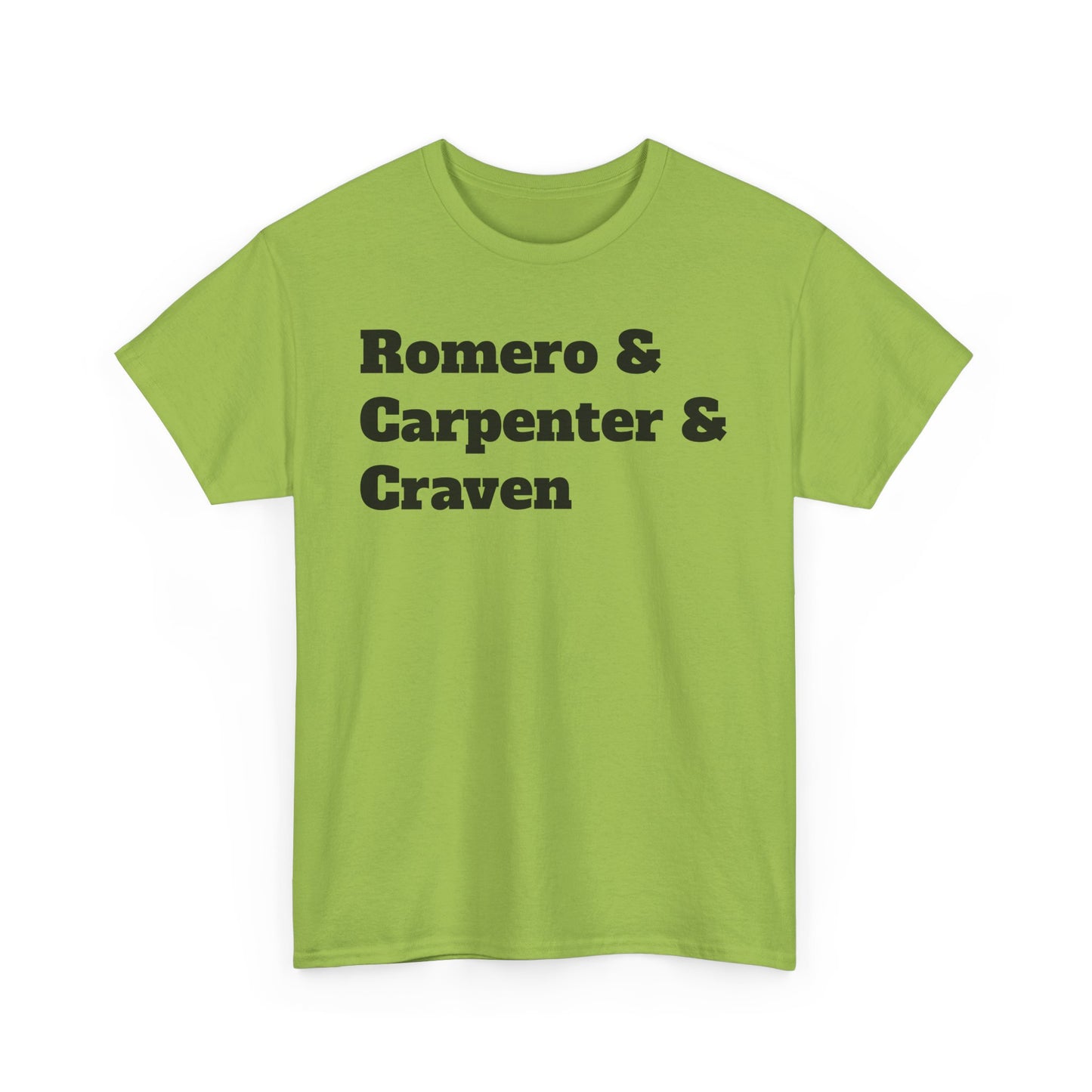American Horror Directors Tee – Tribute to Romero, Carpenter, and Craven