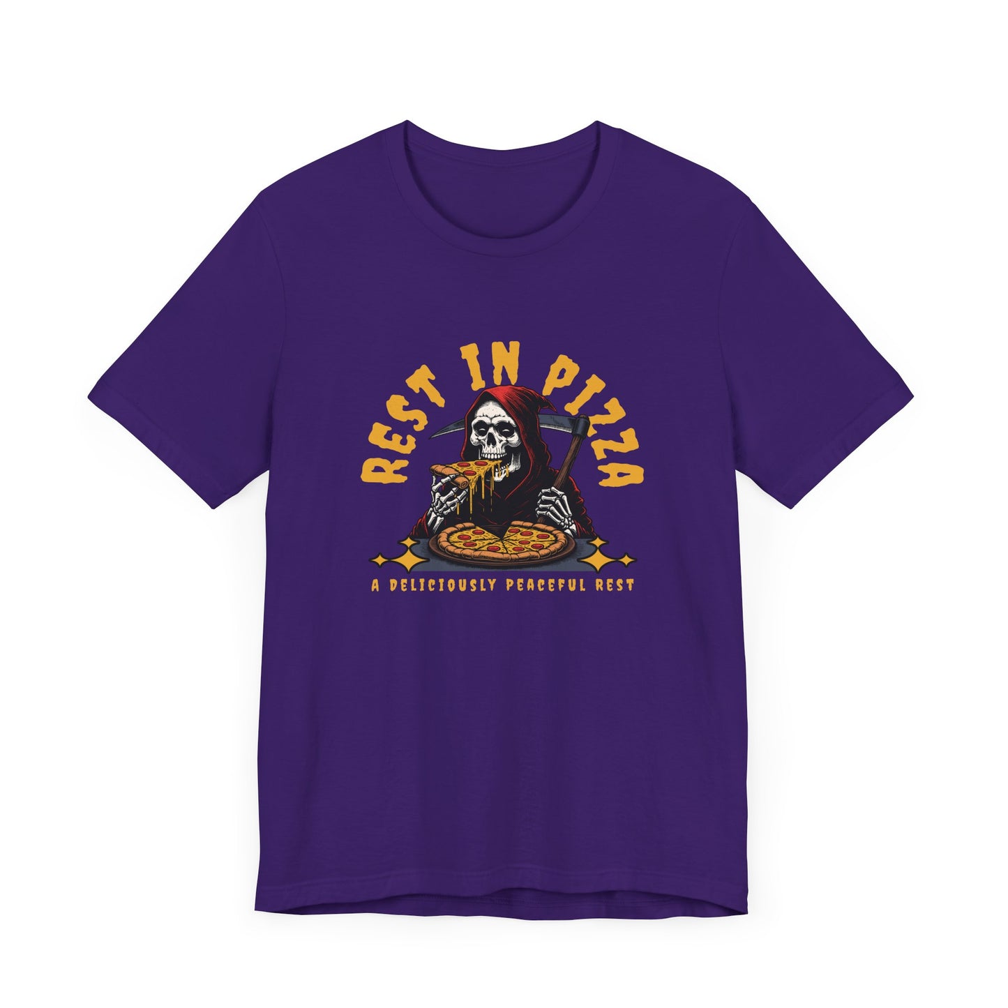 R.I.P. Rest in Pizza Short Sleeve Tee Shirt - A Deliciously Fun Wardrobe Addition