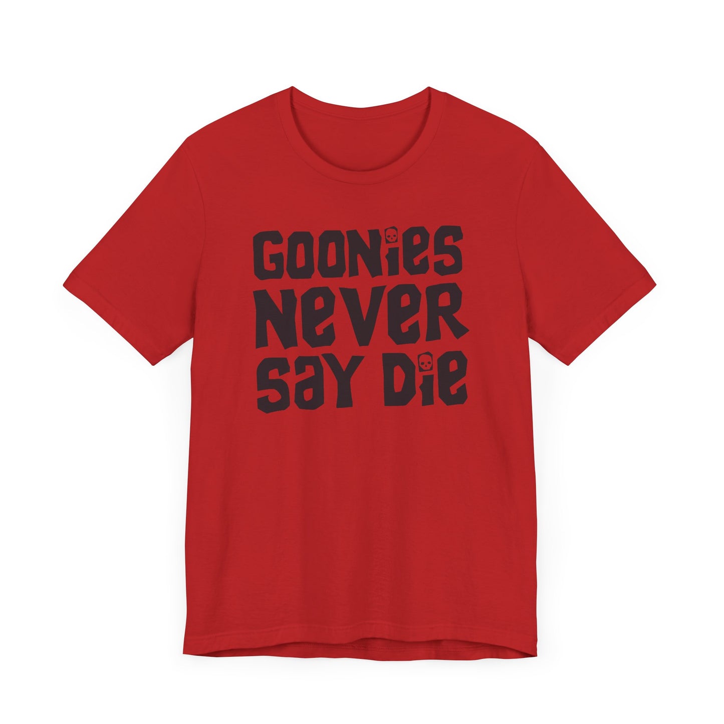 Goonies Never Say Die Short Sleeve Tee Shirt - A Timeless Tribute to Adventure