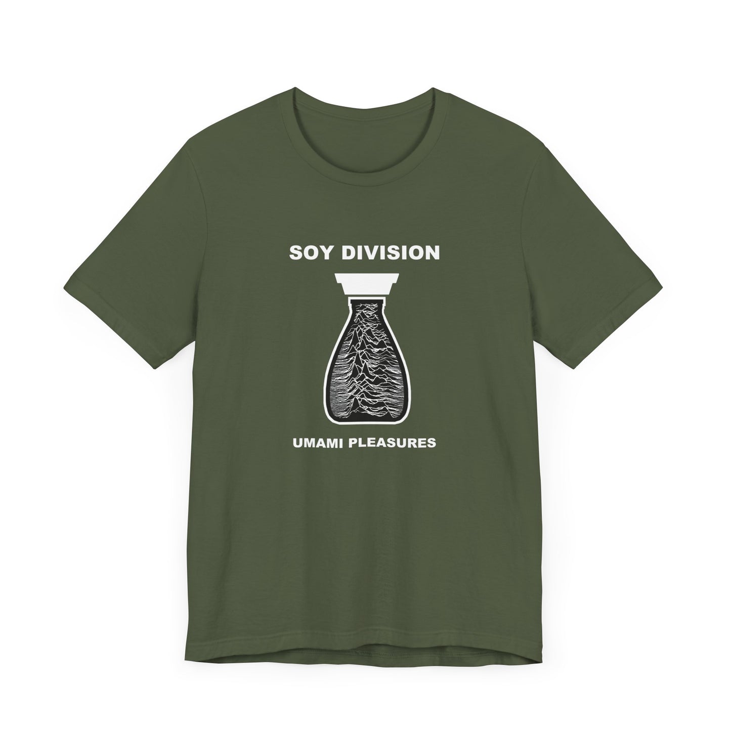 Soy Division Short Sleeve Tee Shirt - A Hilarious Joy Division Spoof