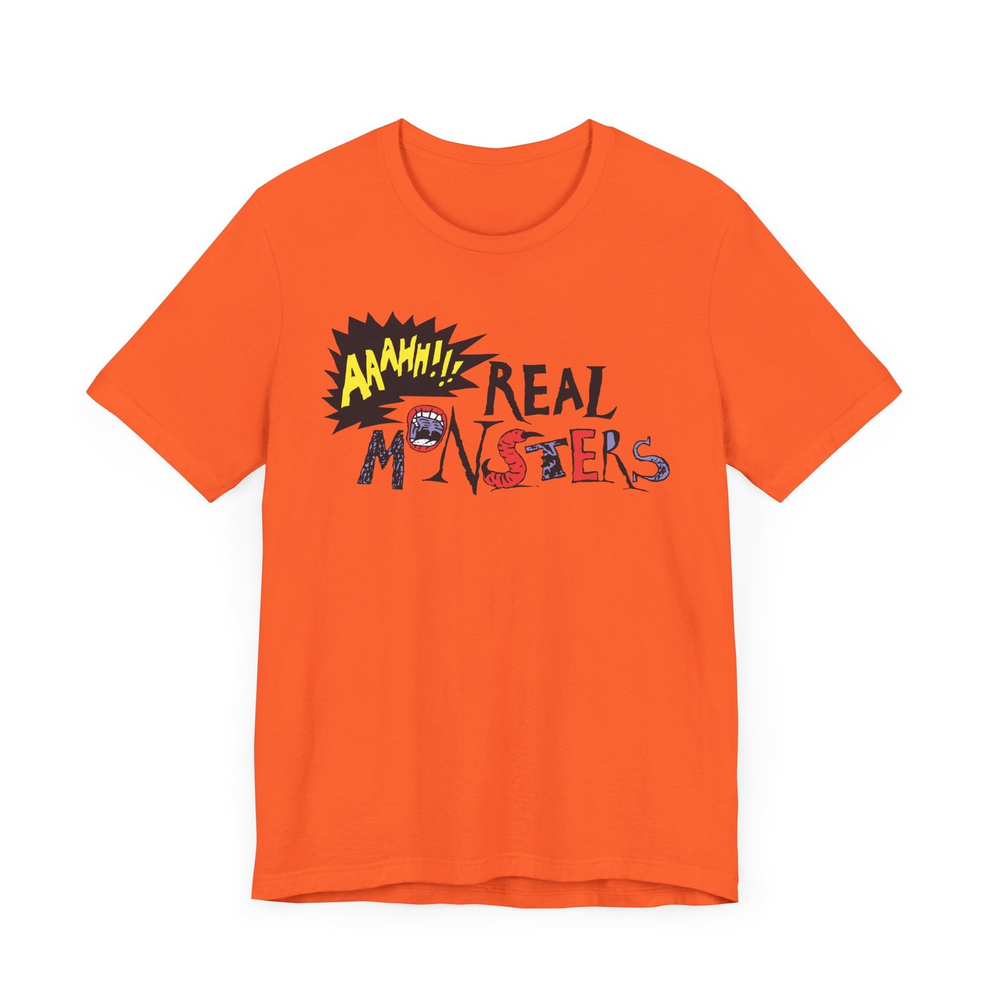 AAAHH!!! Real Monsters Short Sleeve T-Shirt - 90s Nickelodeon Inspired Nostalgia