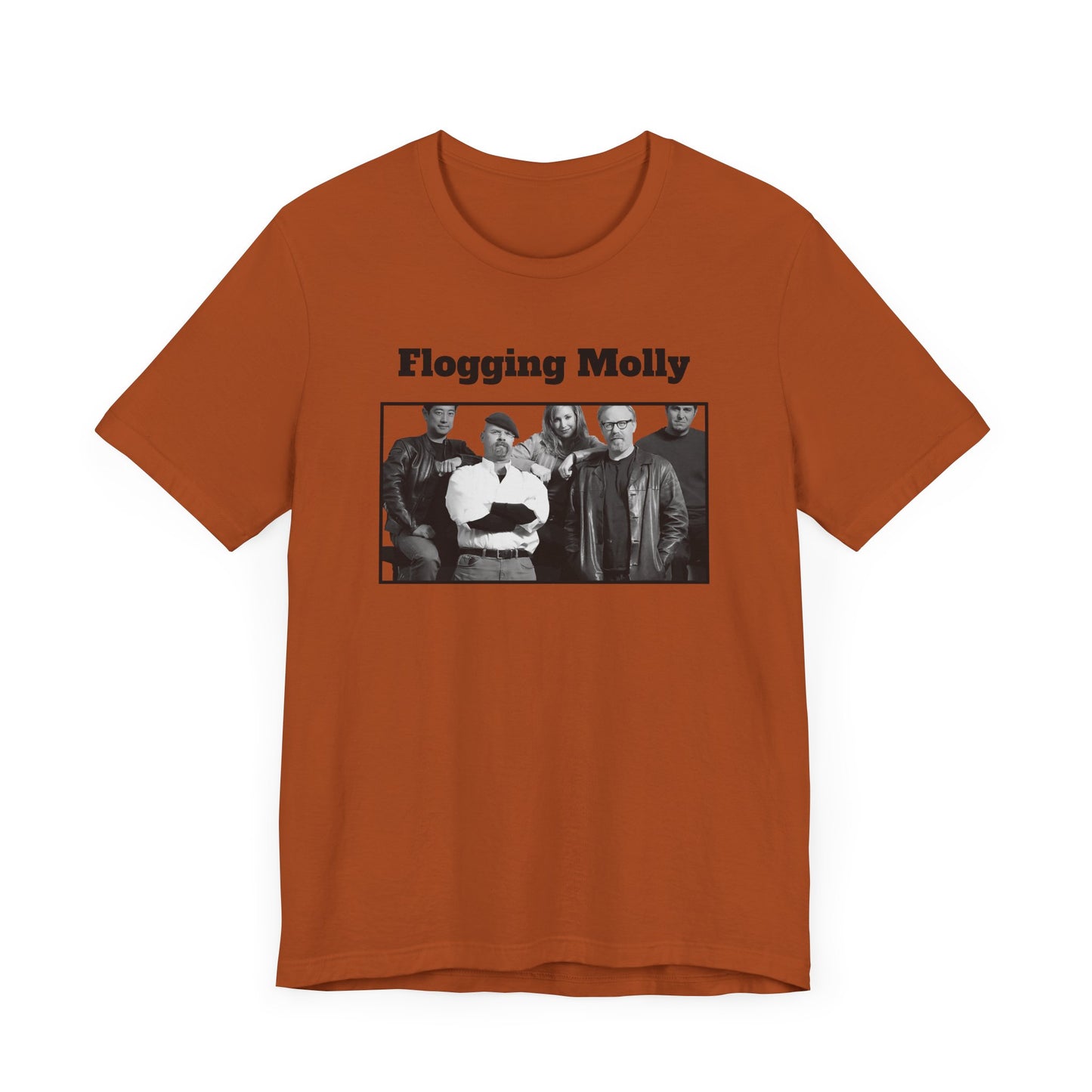 Mythbusters Flogging Molly Short Sleeve Tee Shirt - A Clever and Ironic Meme Tribute