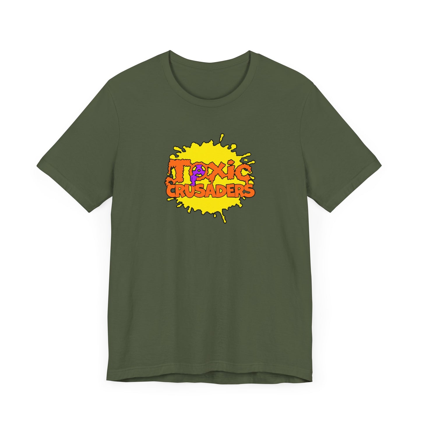 Toxic Crusaders Short Sleeve Tee Shirt - A Tribute to 90s Cartoon Madness