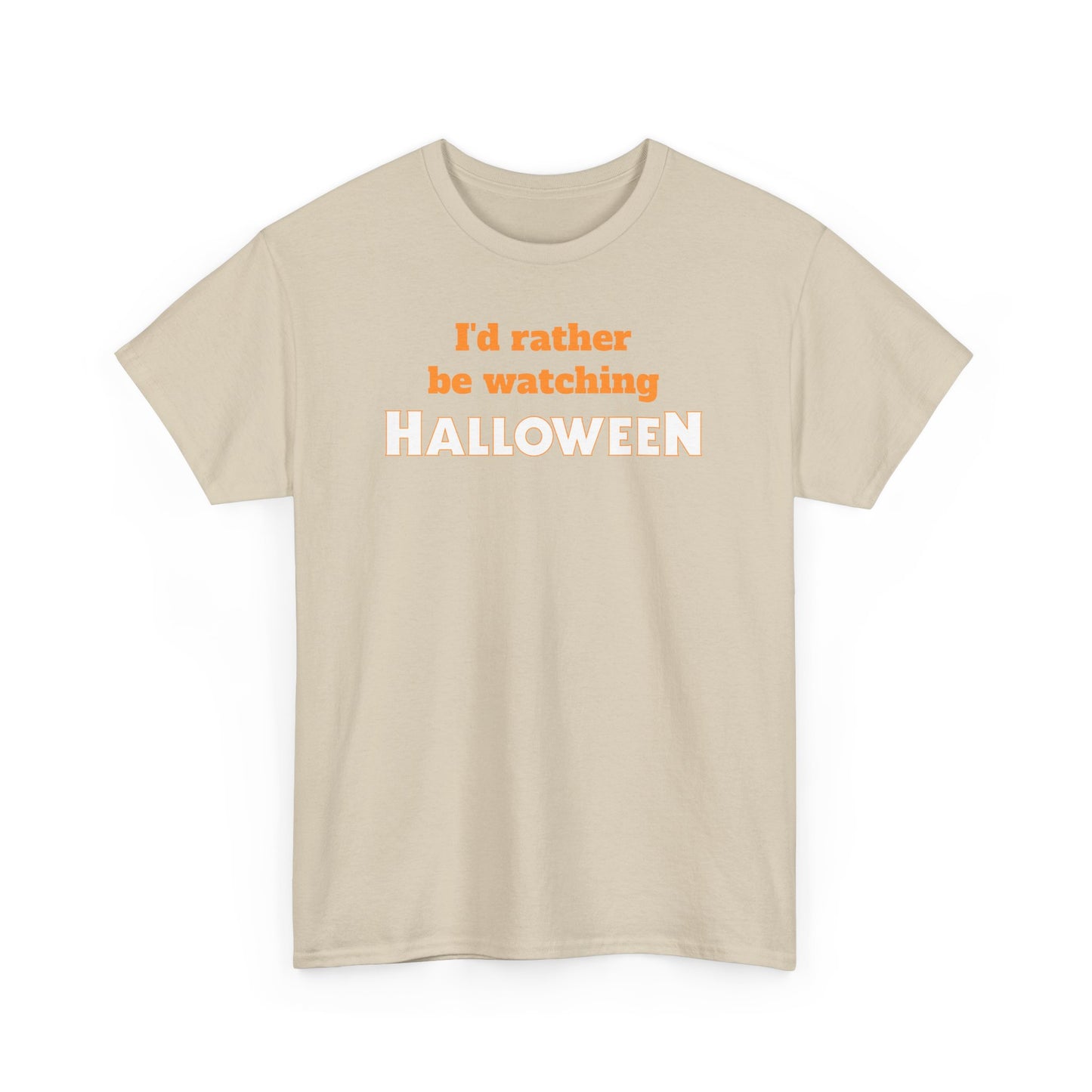 ’d Rather Be Watching Halloween Short Sleeve Tee – Classic Horror Movie Fan Shirt